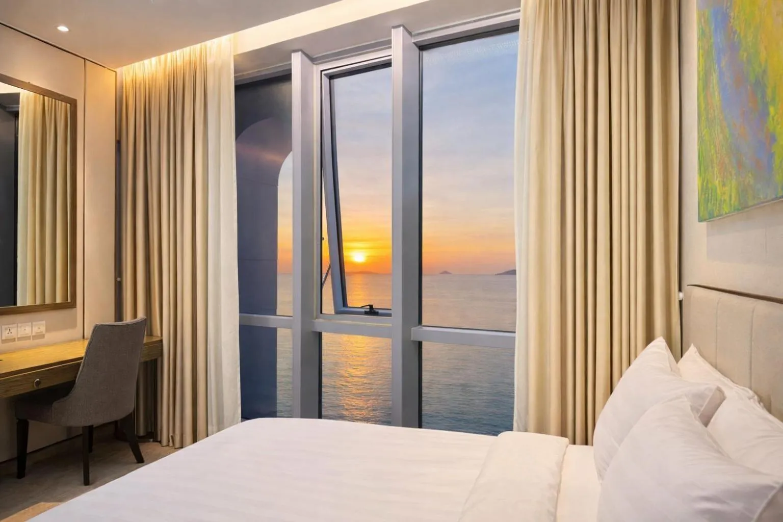 Bed in Holi Panorama Condotel