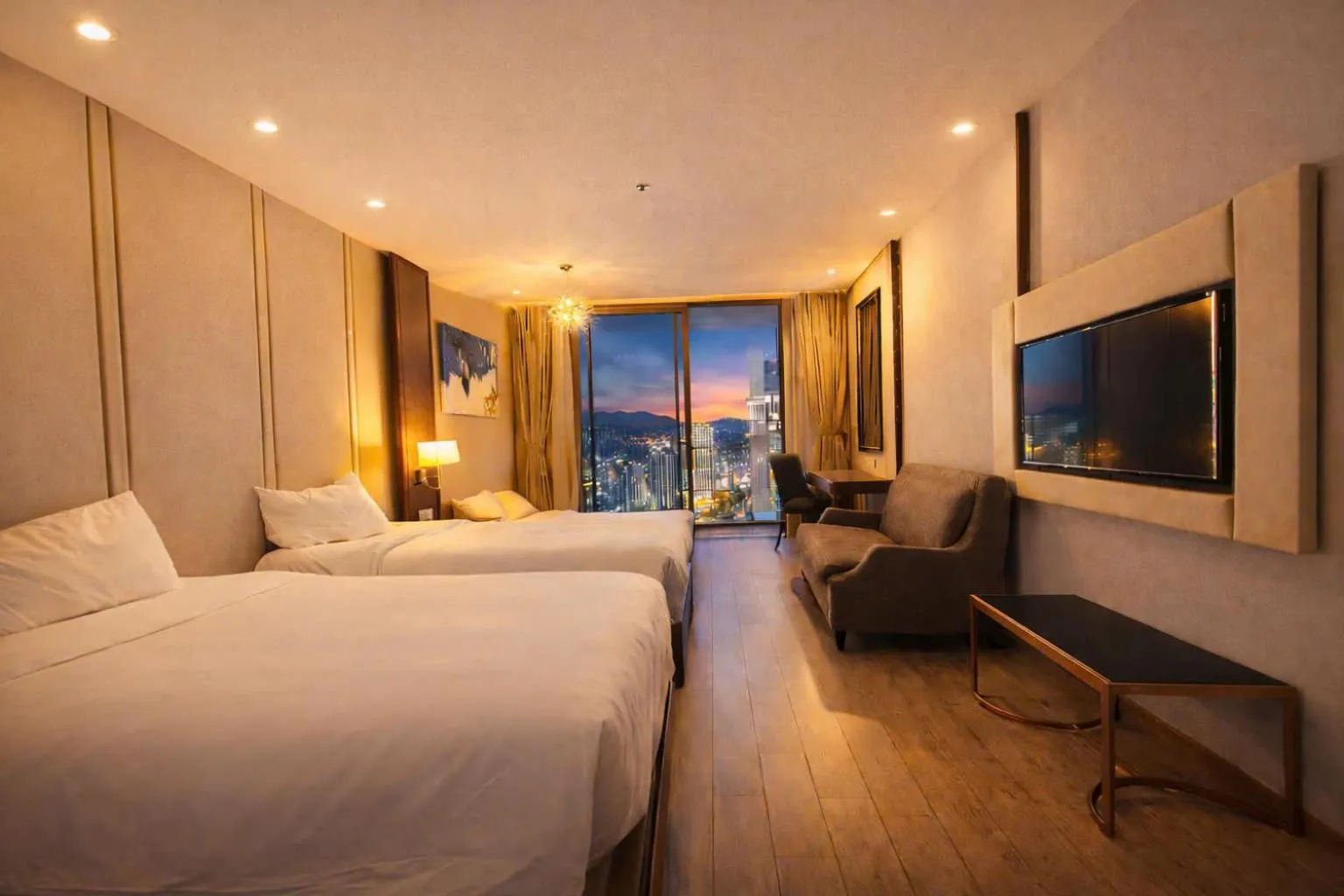 Bed in Holi Panorama Condotel