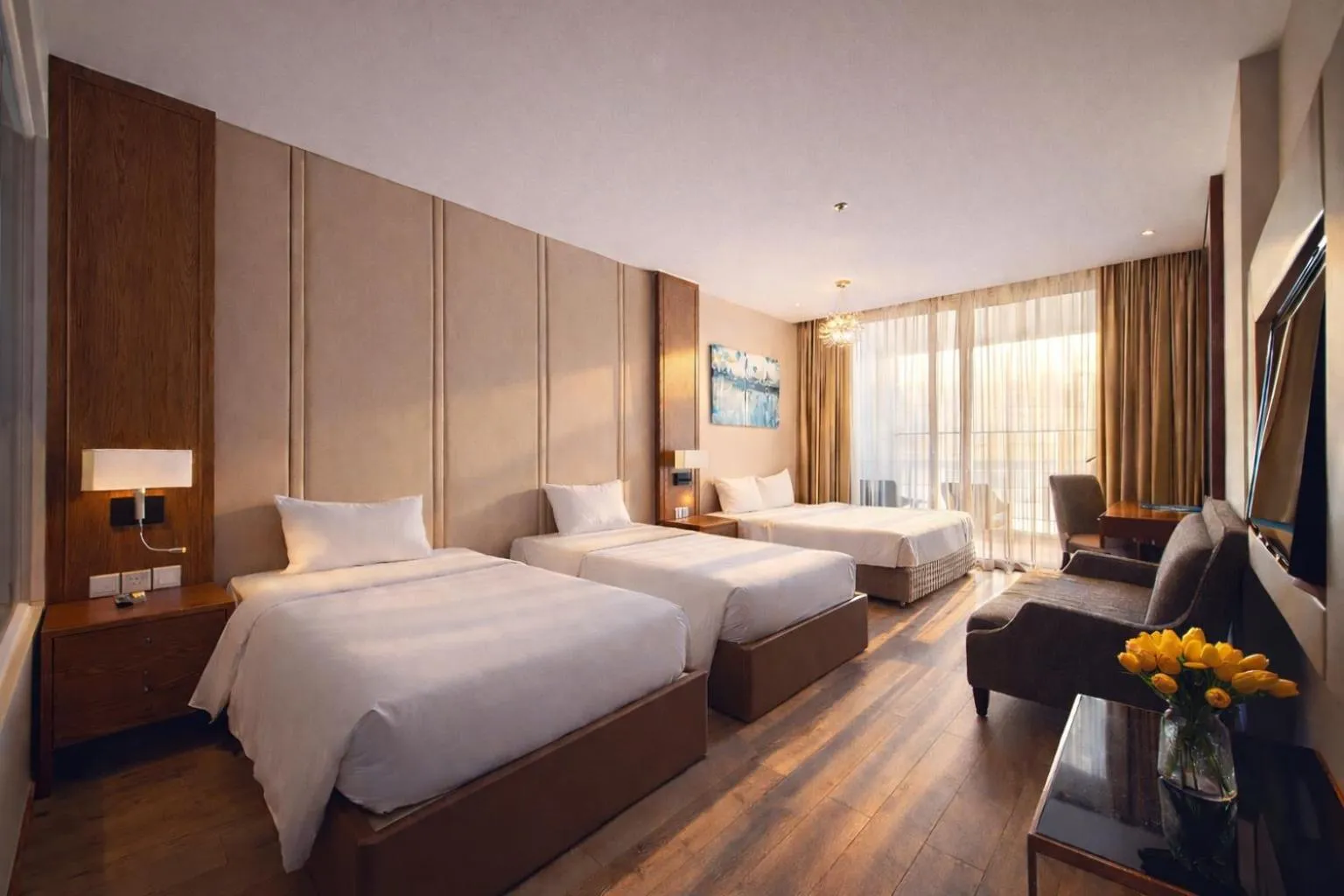 Bed in Holi Panorama Condotel