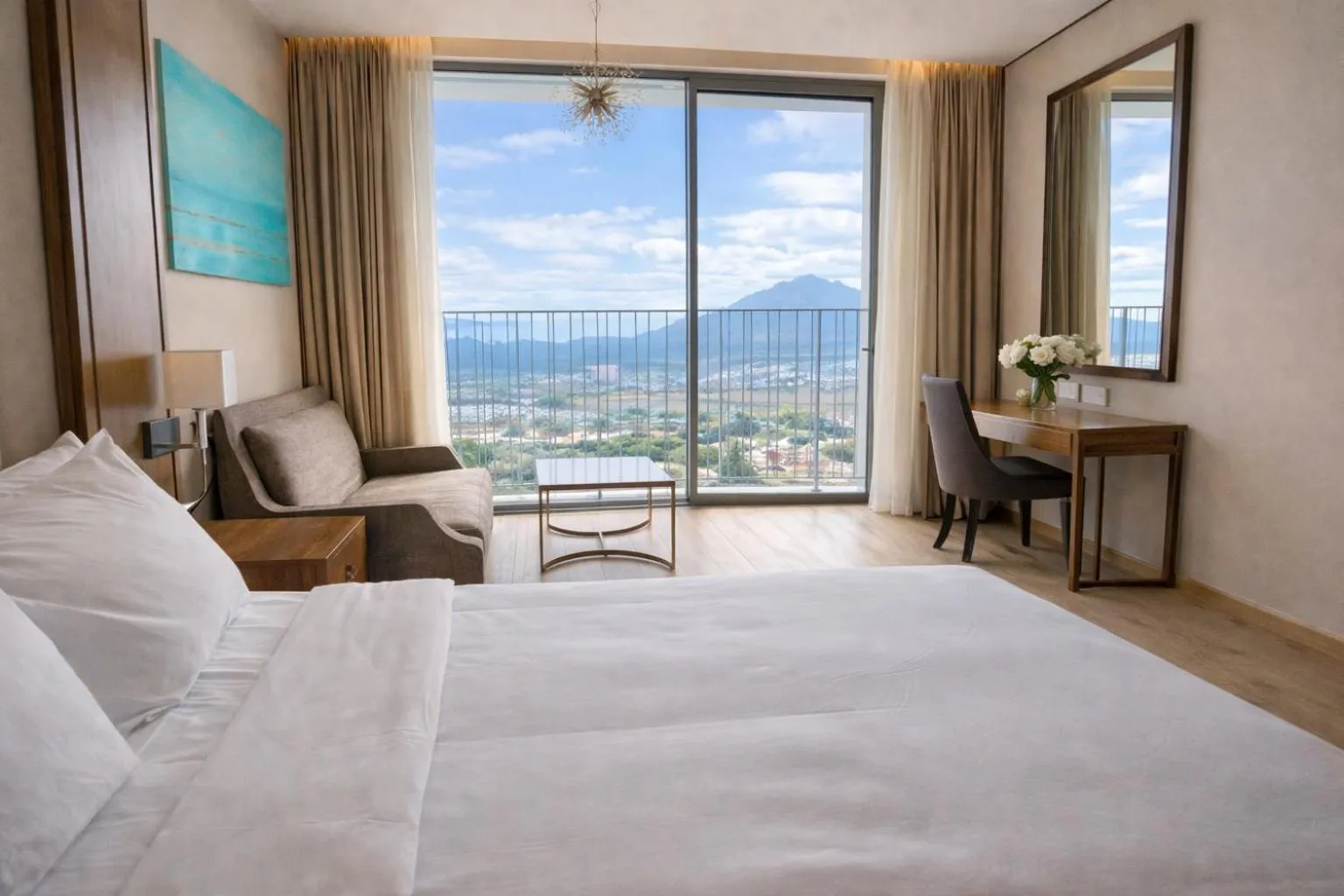 Bed in Holi Panorama Condotel