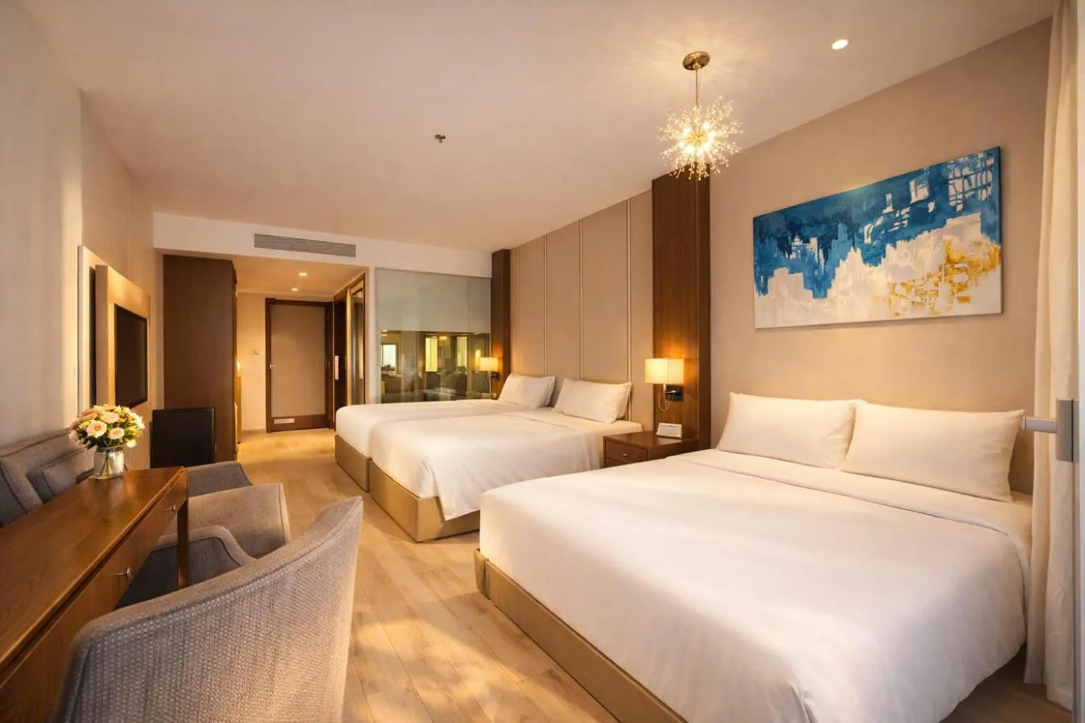 Bed in Holi Panorama Condotel