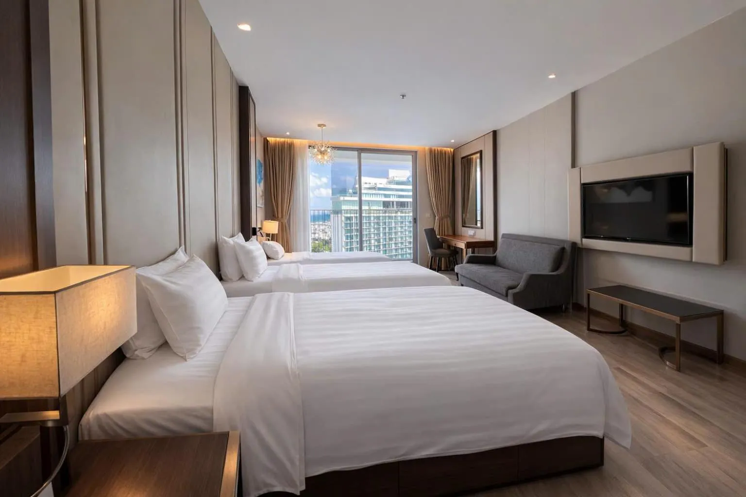 Bed in Holi Panorama Condotel