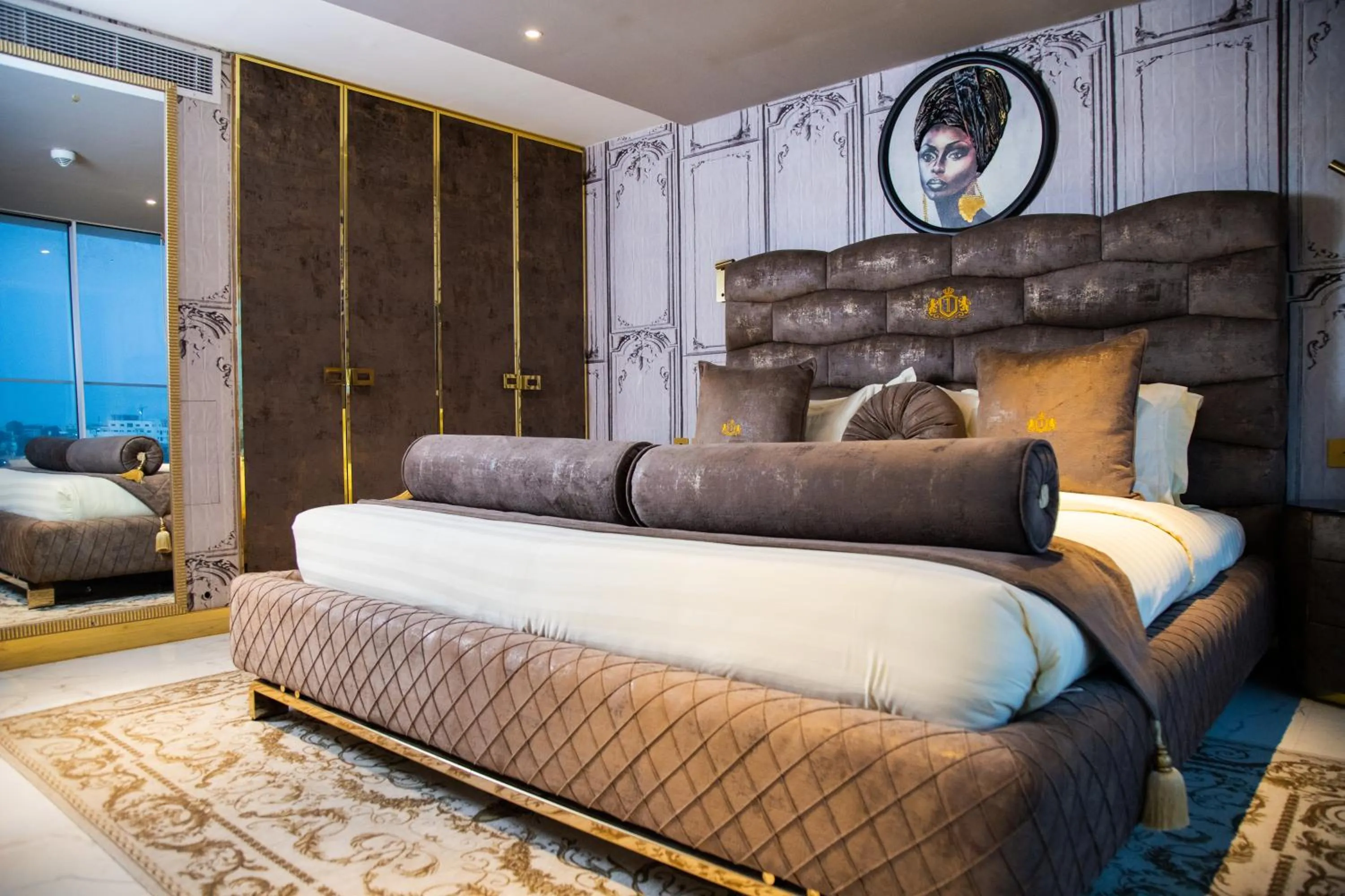 Bed in Number One Oxford Street Hotel & Suites