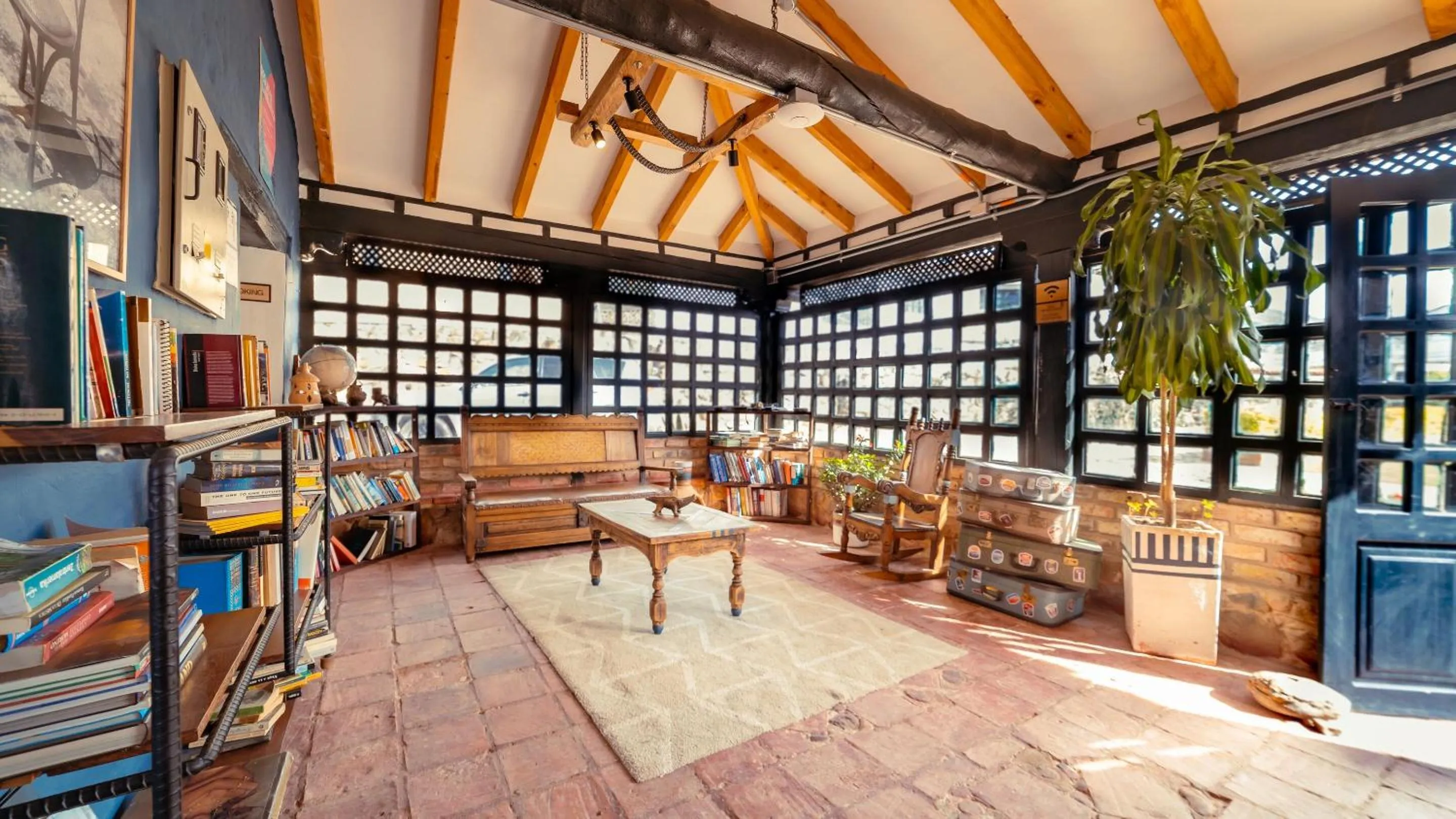 Seating area in Hotel Aceitunos