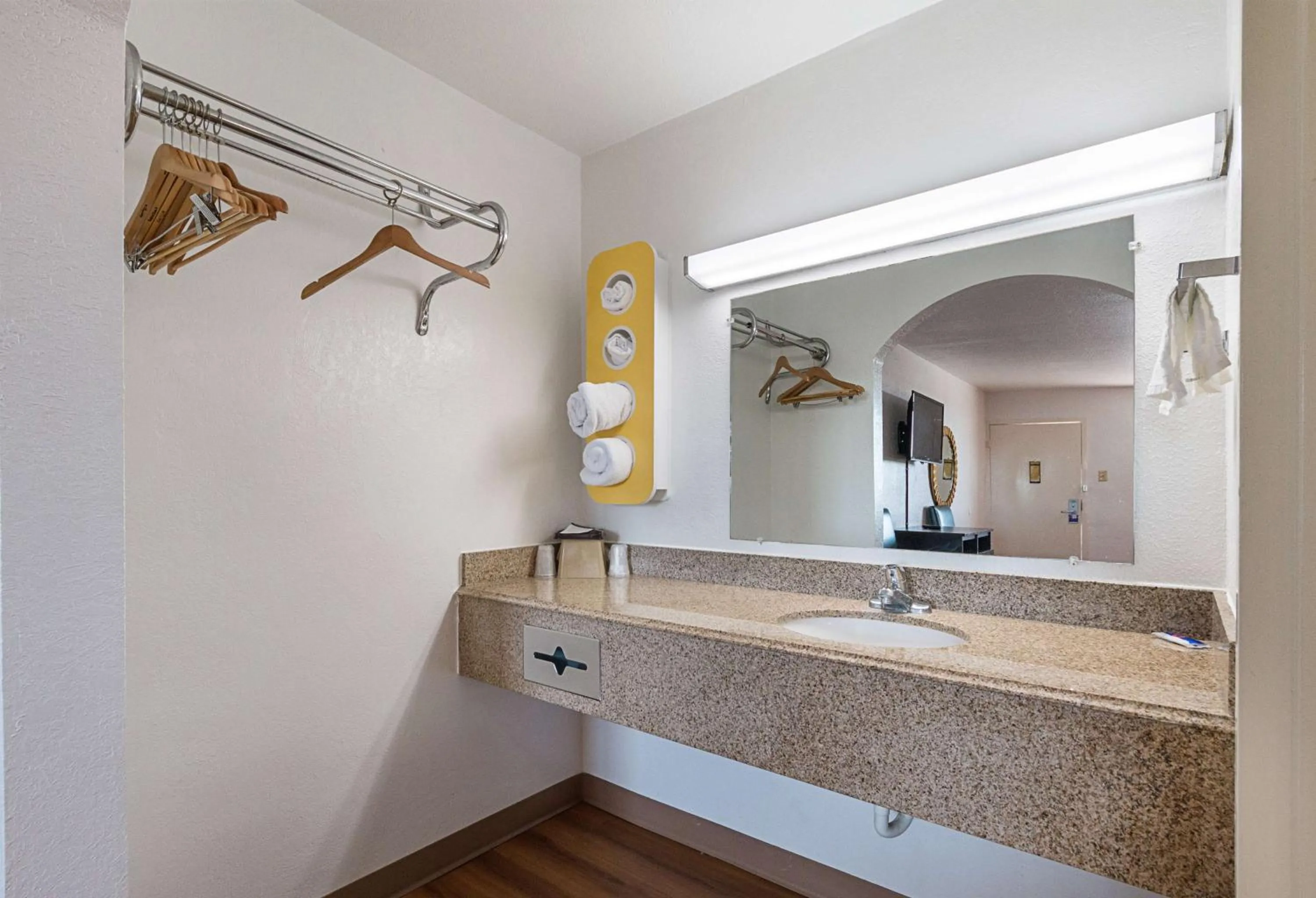 Bathroom in Motel 6 San Antonio TX I10 West