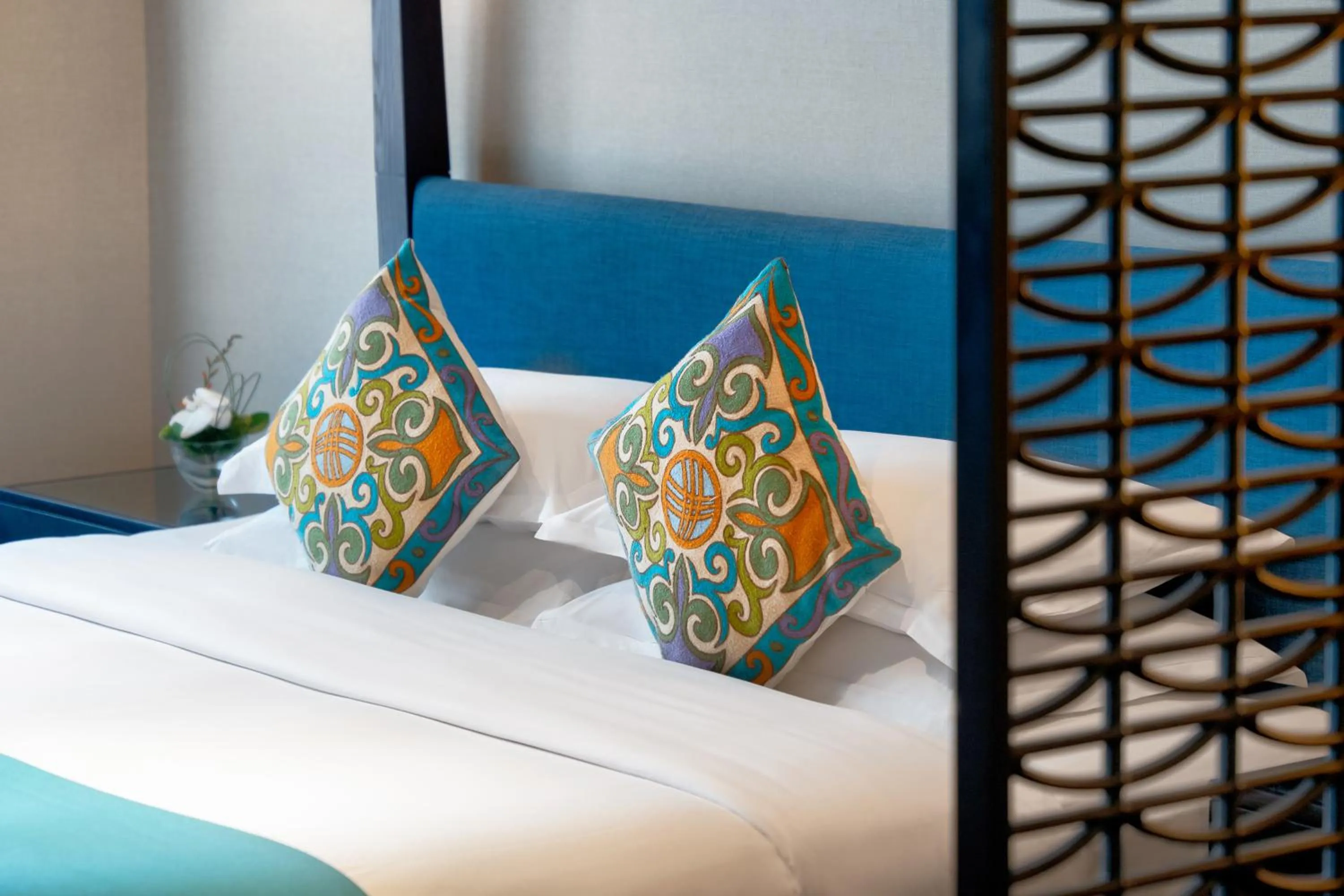 Bed in SSAW Boutique Hotel Hefei Intime Centre