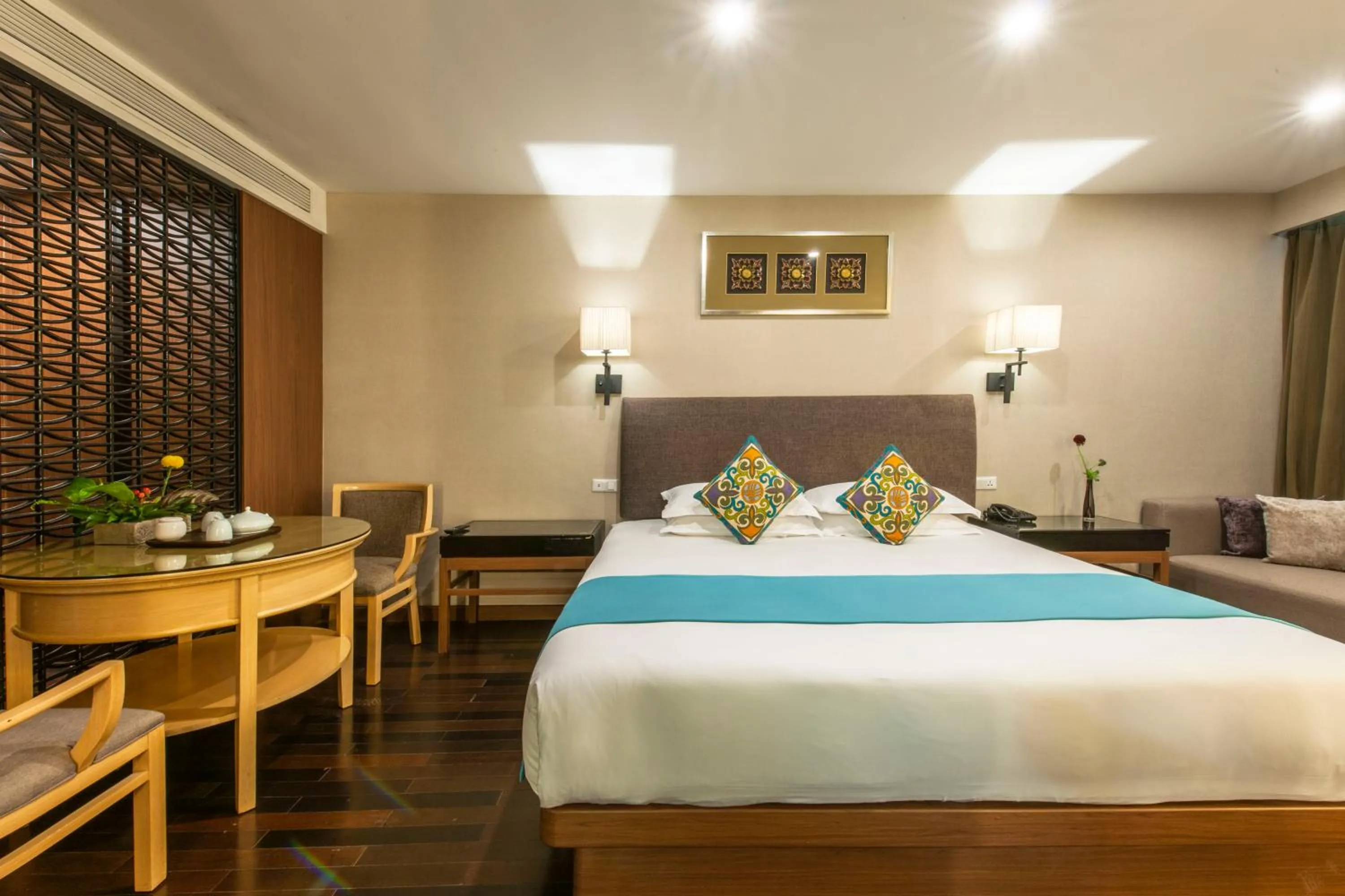 Bedroom, Bed in SSAW Boutique Hotel Hefei Intime Centre