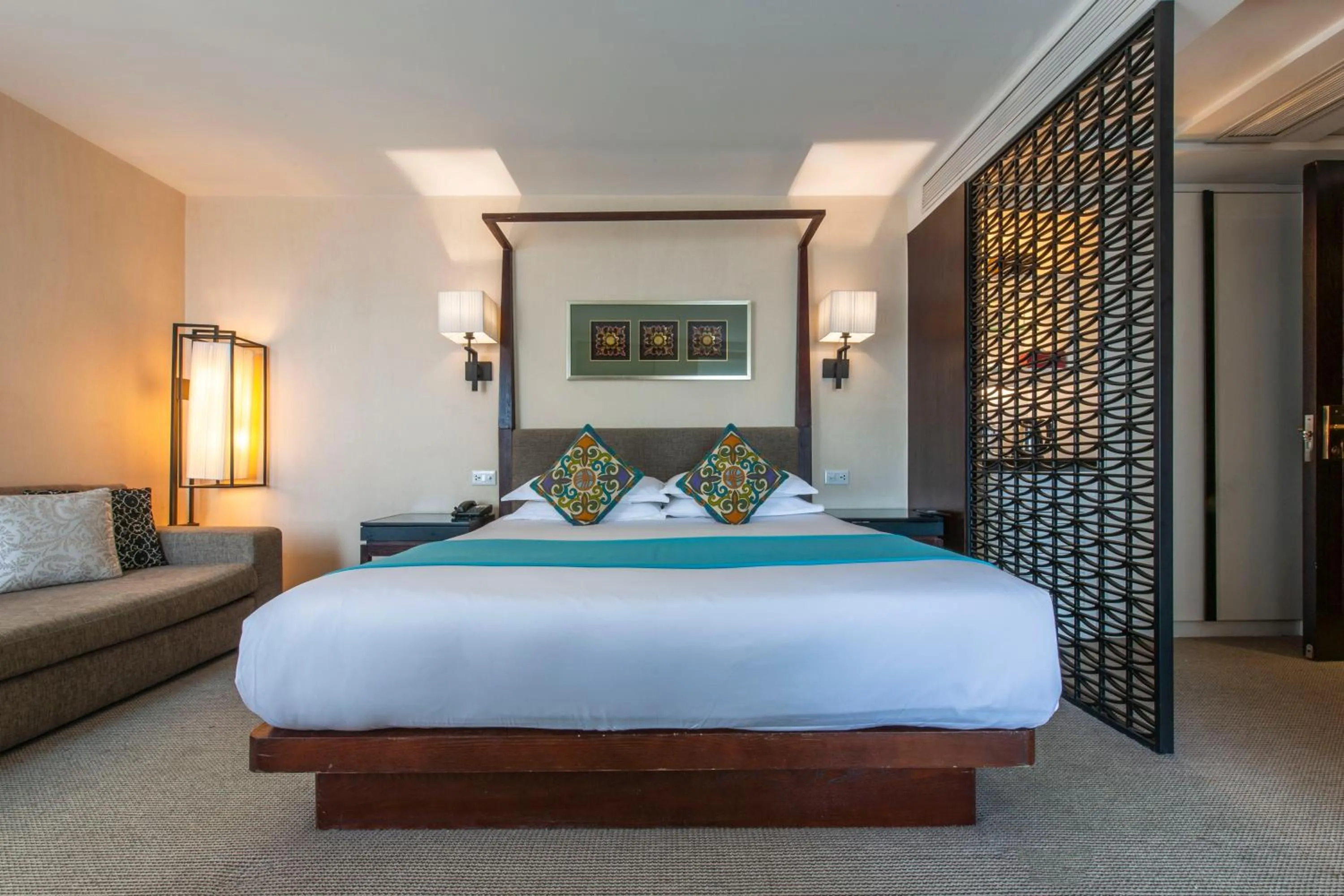 Bed in SSAW Boutique Hotel Hefei Intime Centre