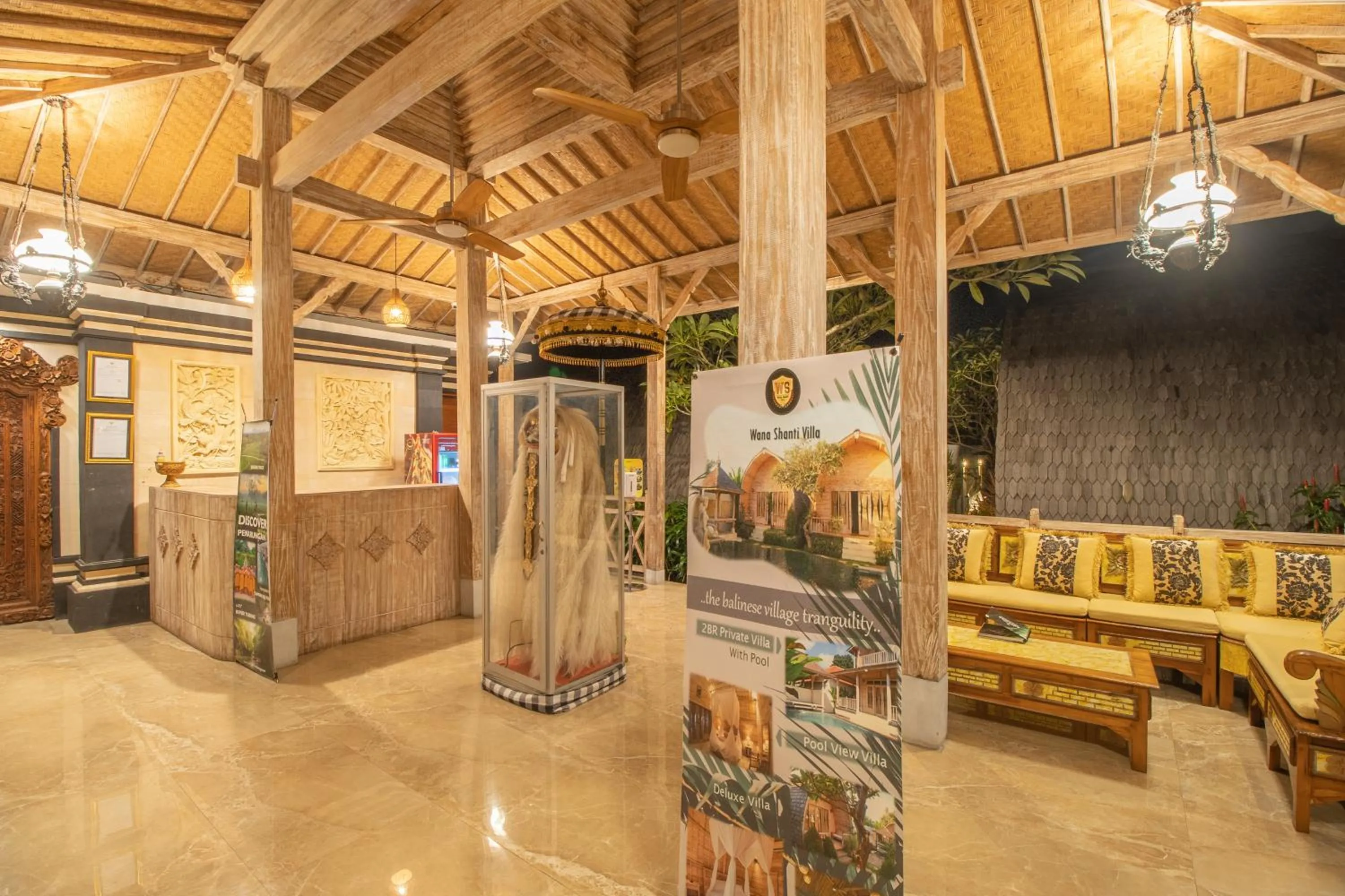 Lobby or reception in Wana Shanti Villa