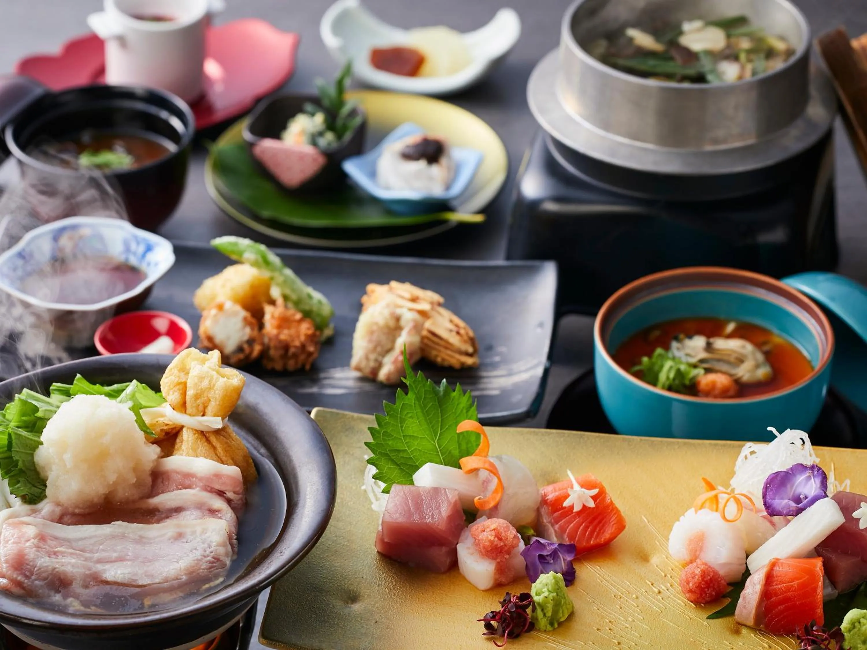 Dinner in KAMENOI HOTEL Yamato Heguri