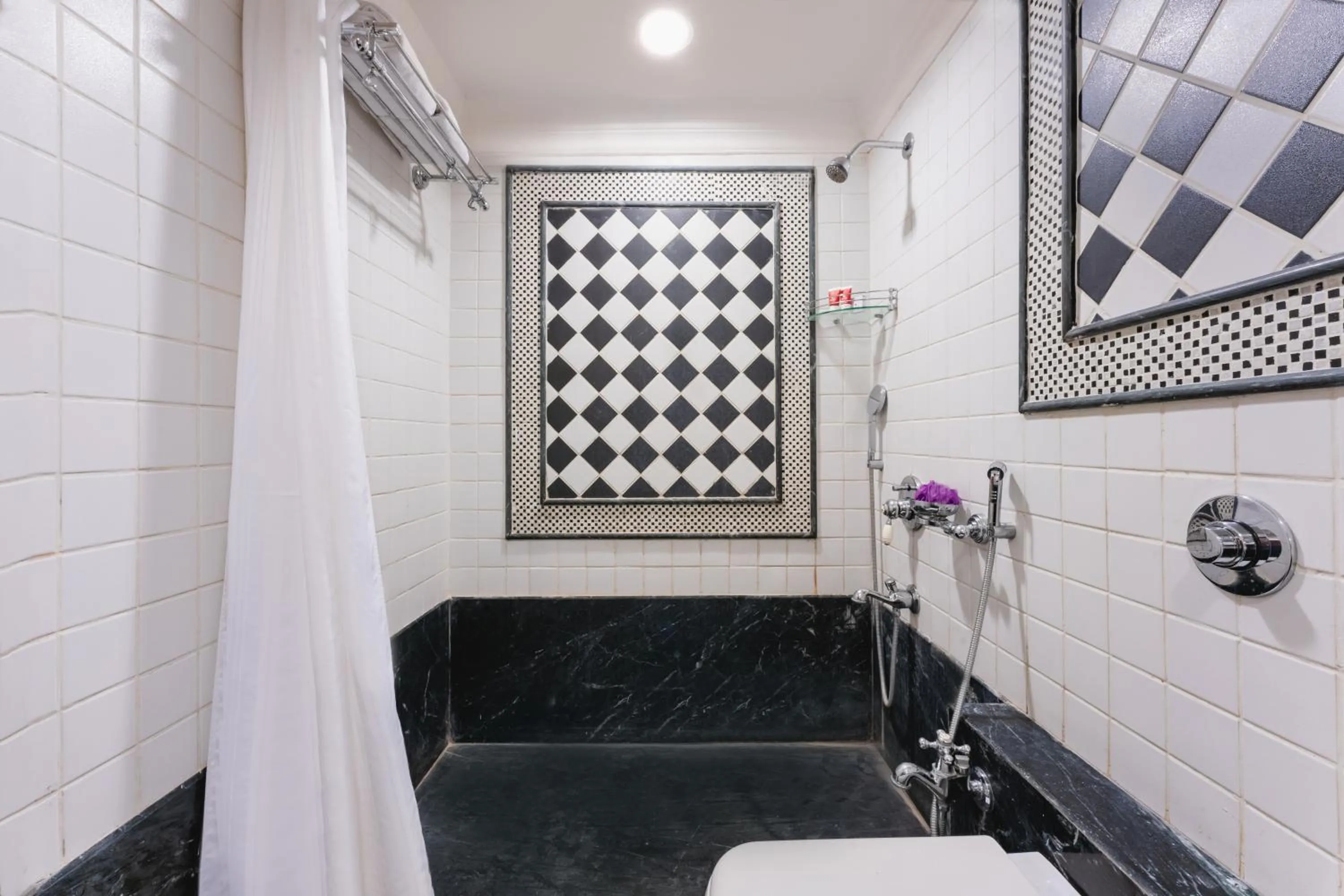 Bathroom in Shree Vallabh Vilas Lords Plaza Nathdwara - Pure Veg