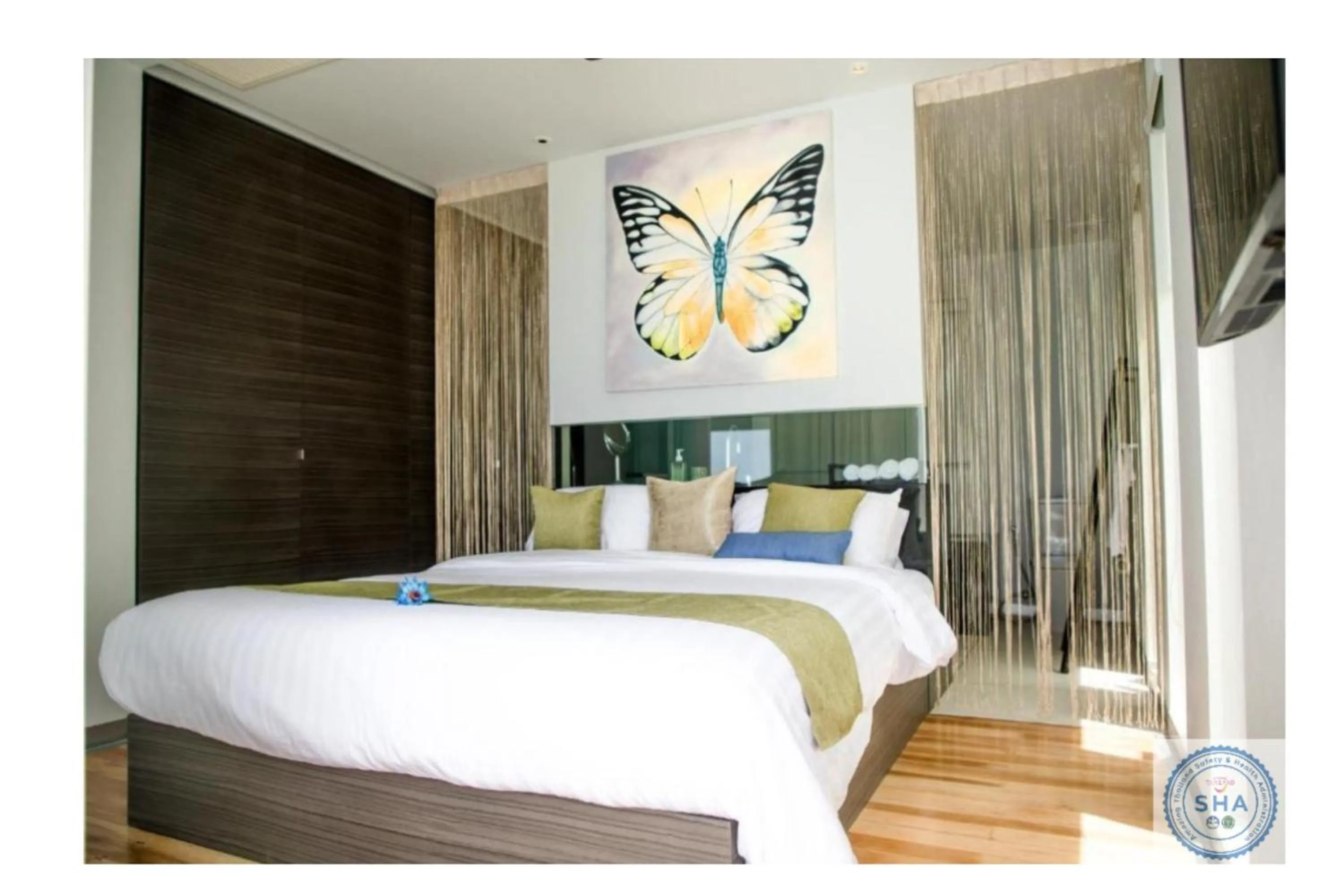 Bed in Panorama Samui Residences