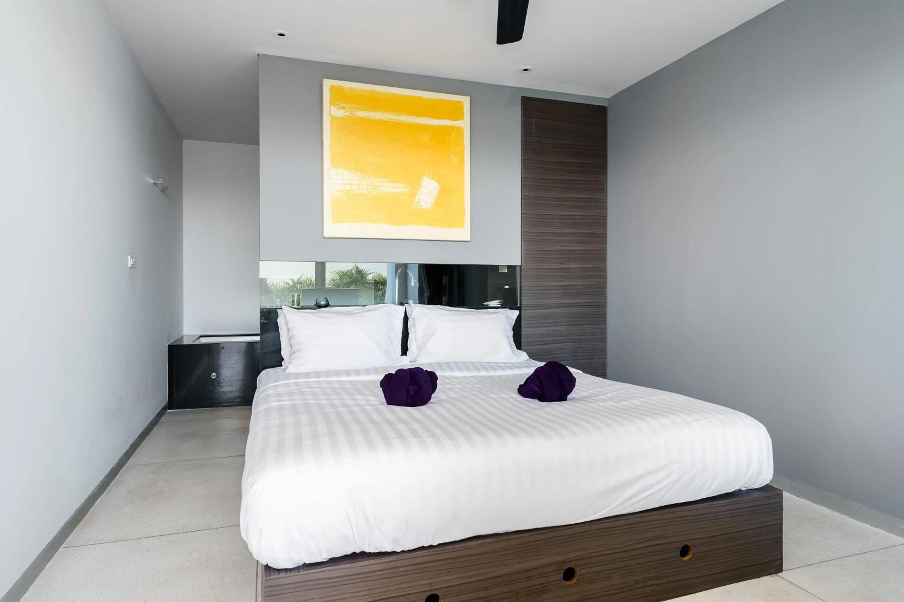 Bed in Panorama Samui Residences