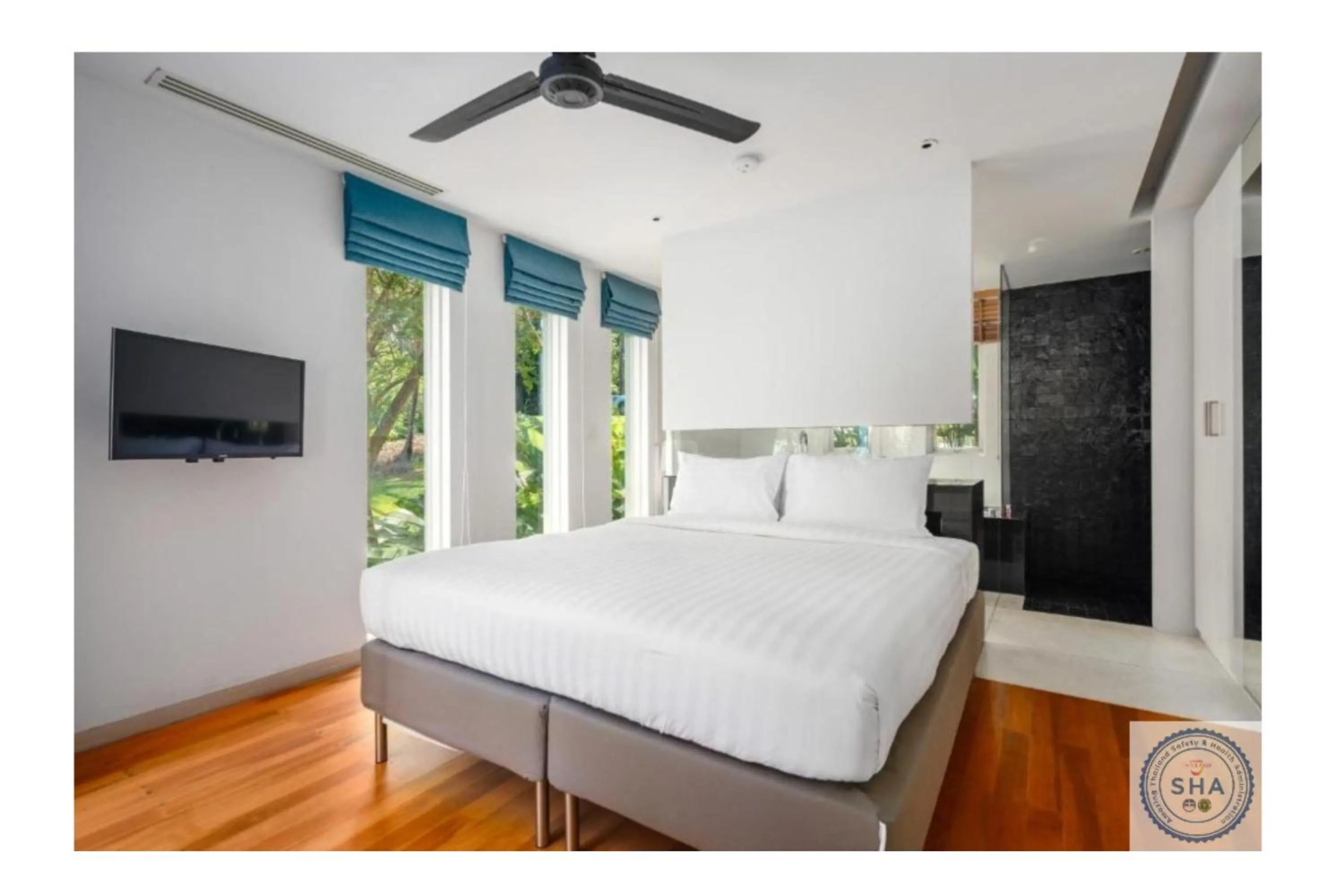 Bed in Panorama Samui Residences