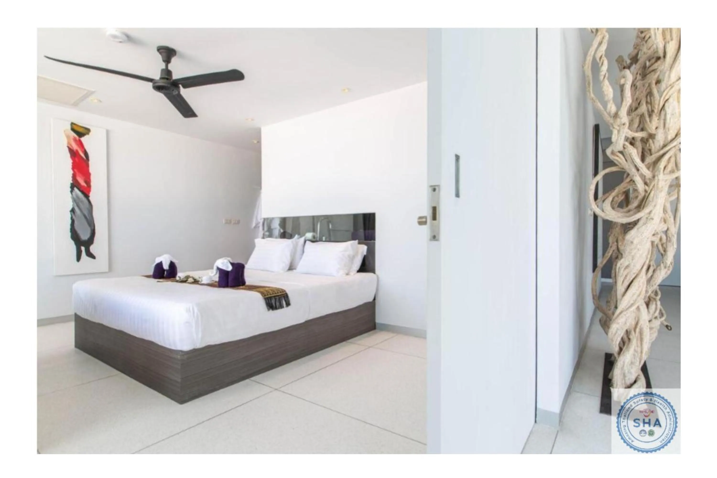Bed in Panorama Samui Residences
