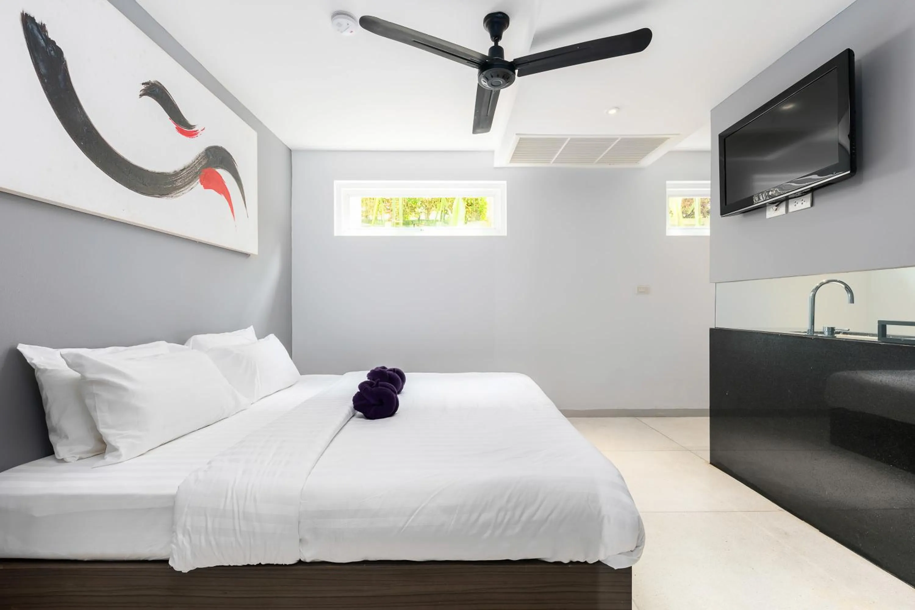 Bed in Panorama Samui Residences