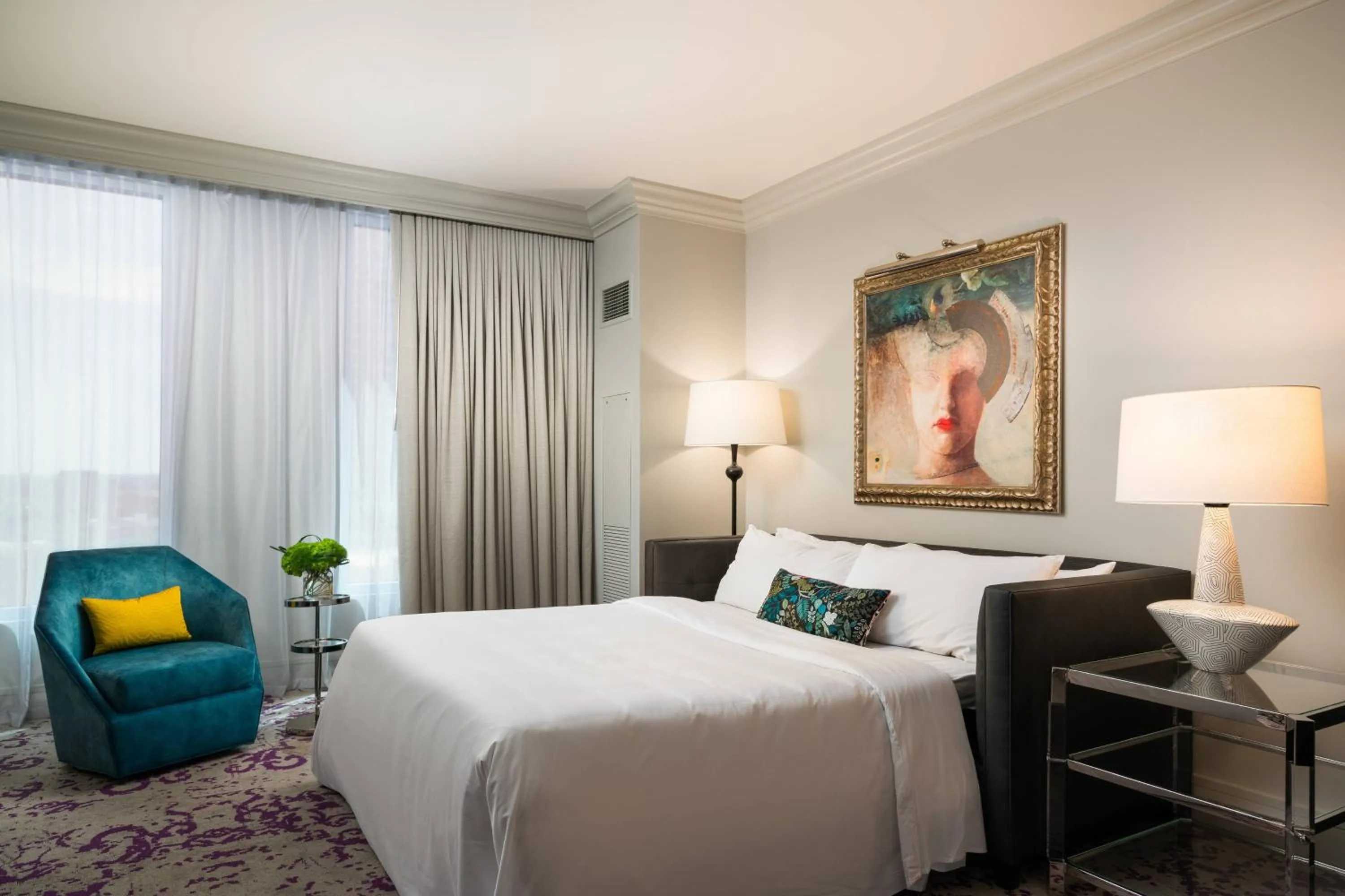 Bedroom, Bed in Grand Bohemian Charlotte, Autograph Collection