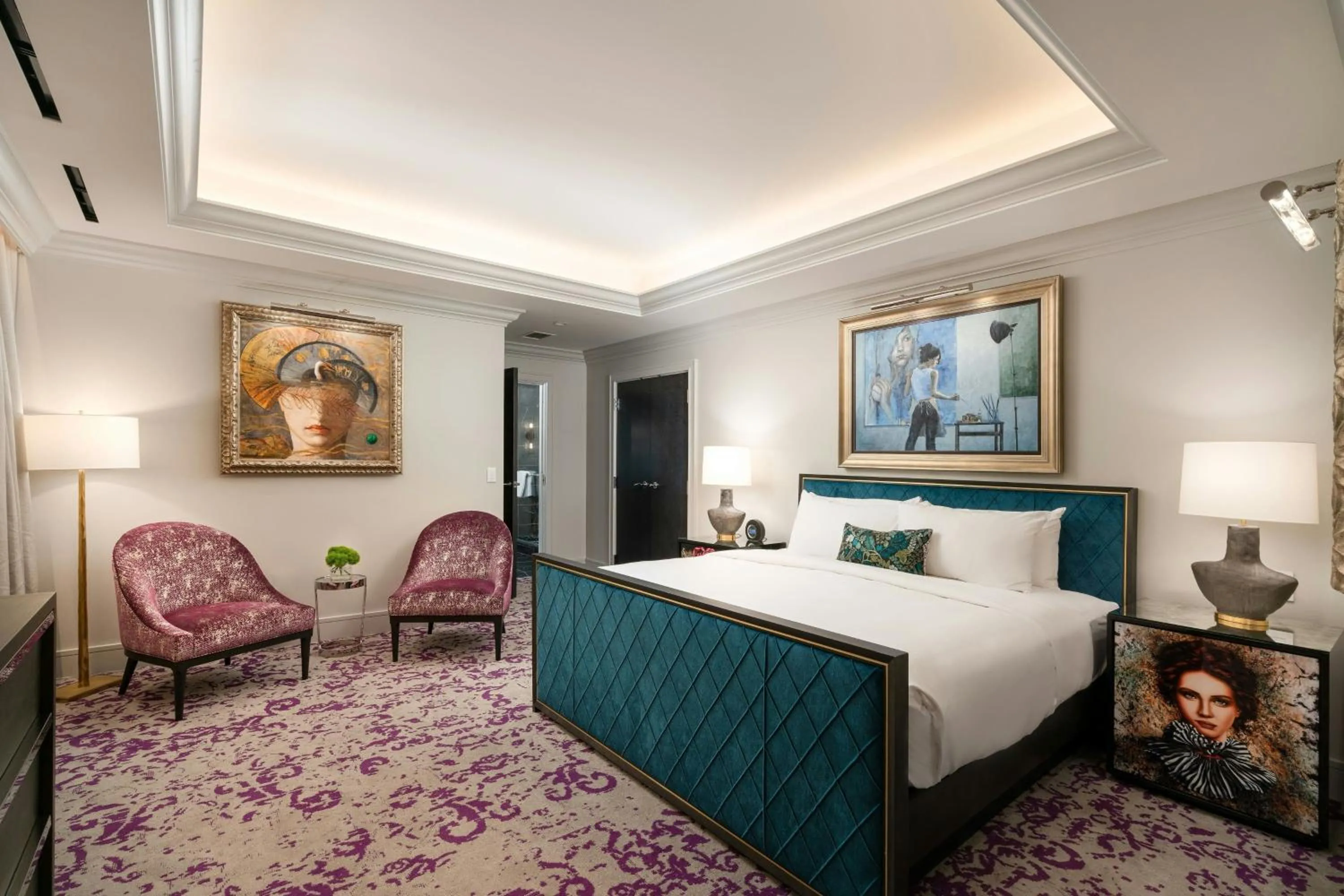 Bedroom, Bed in Grand Bohemian Charlotte, Autograph Collection