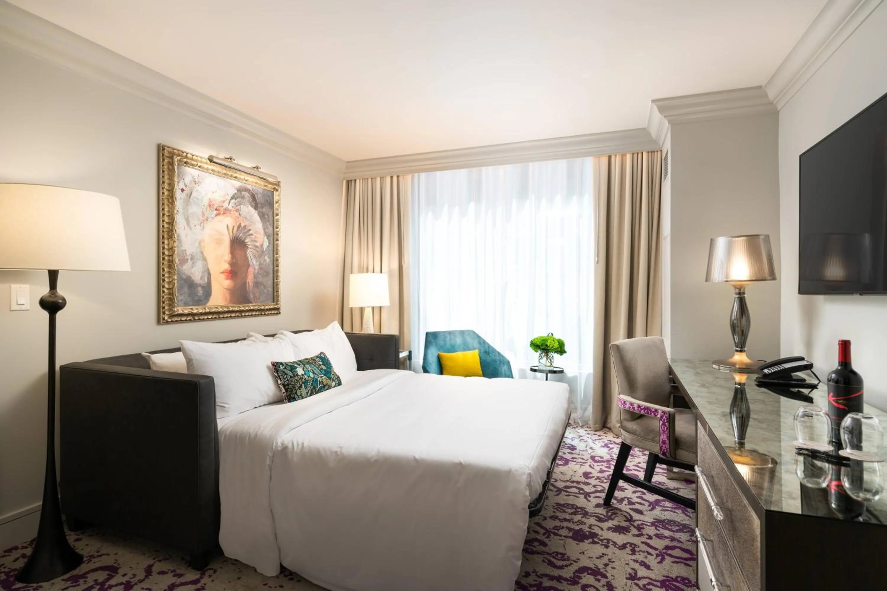 Bedroom, Bed in Grand Bohemian Charlotte, Autograph Collection