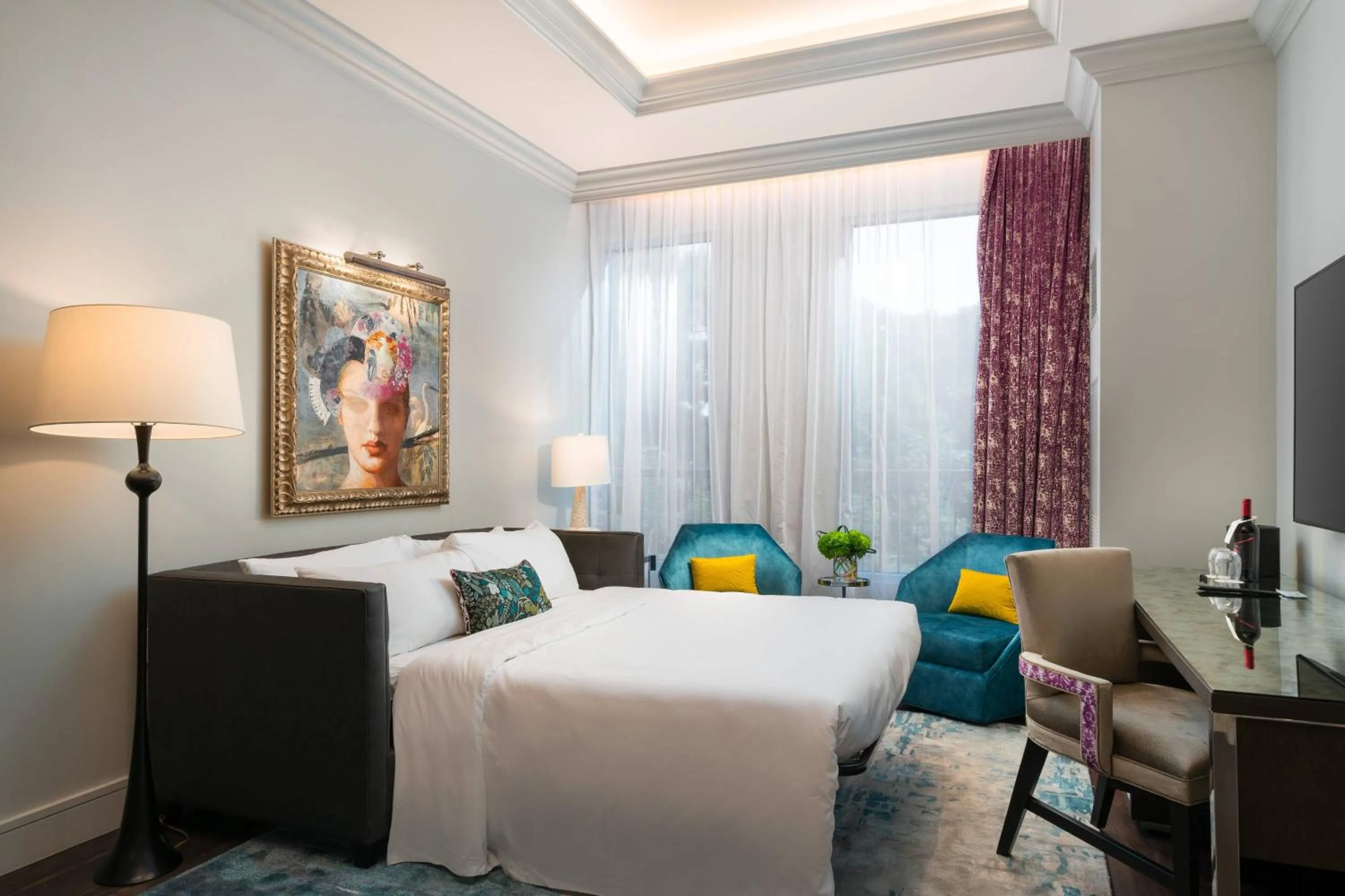 Bedroom, Bed in Grand Bohemian Charlotte, Autograph Collection