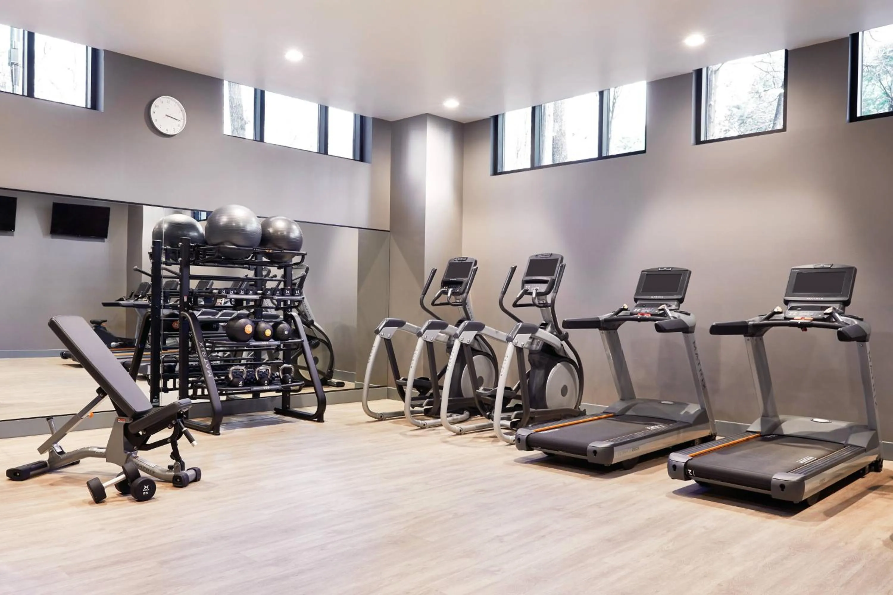 Fitness centre/facilities in AC Hotel by Marriott Charlotte SouthPark
