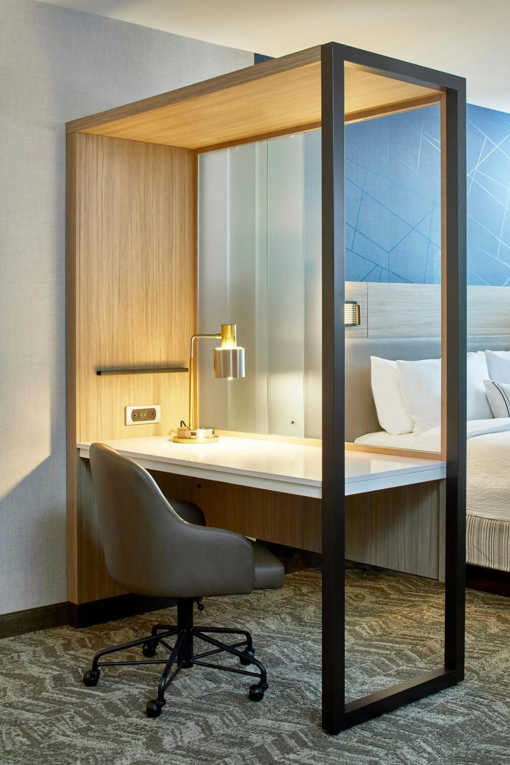 Photo of the whole room, Bed in SpringHill Suites by Marriott Charlotte at Carowinds