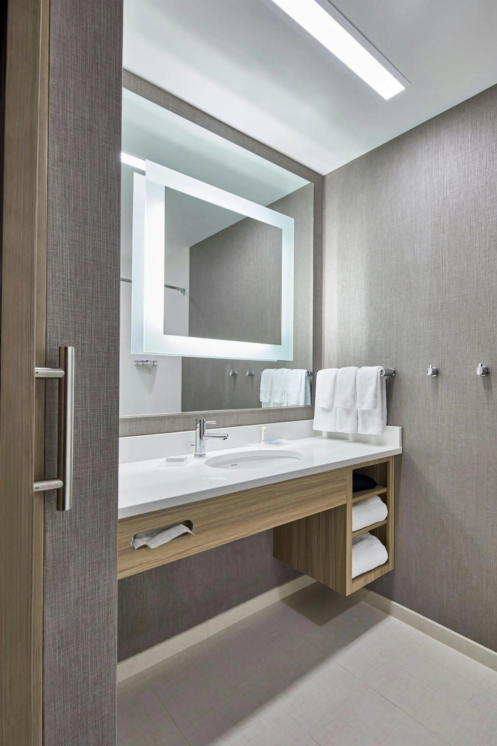 Bathroom in SpringHill Suites by Marriott Charlotte at Carowinds