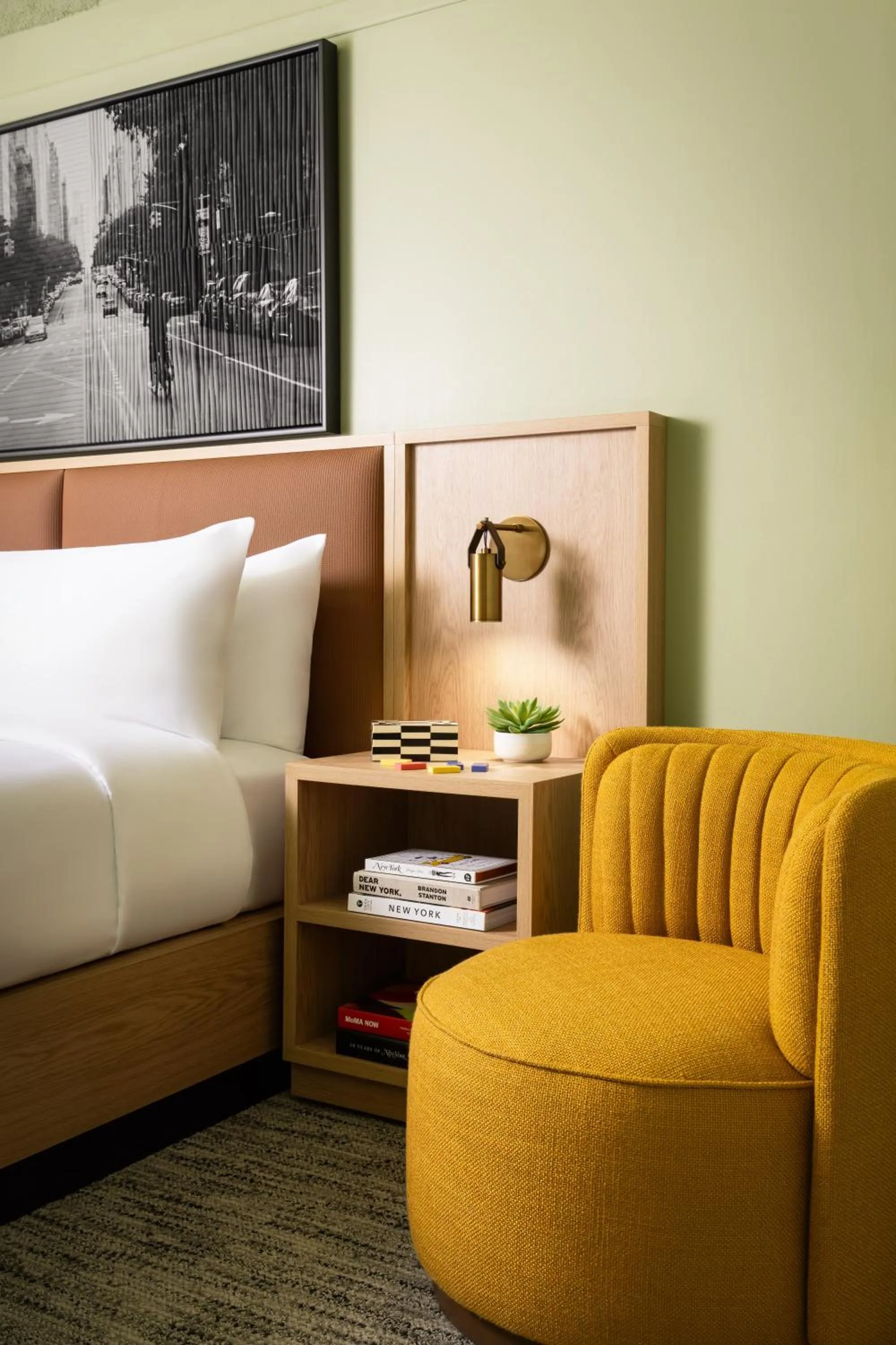 Seating area in Row NYC at Times Square