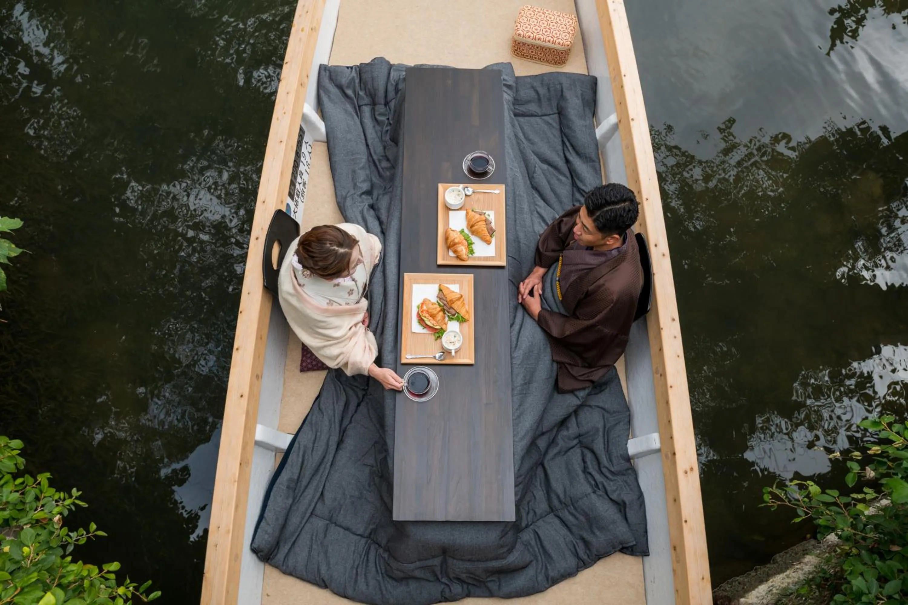 Food and drinks in KAMENOI HOTEL Yanagawa