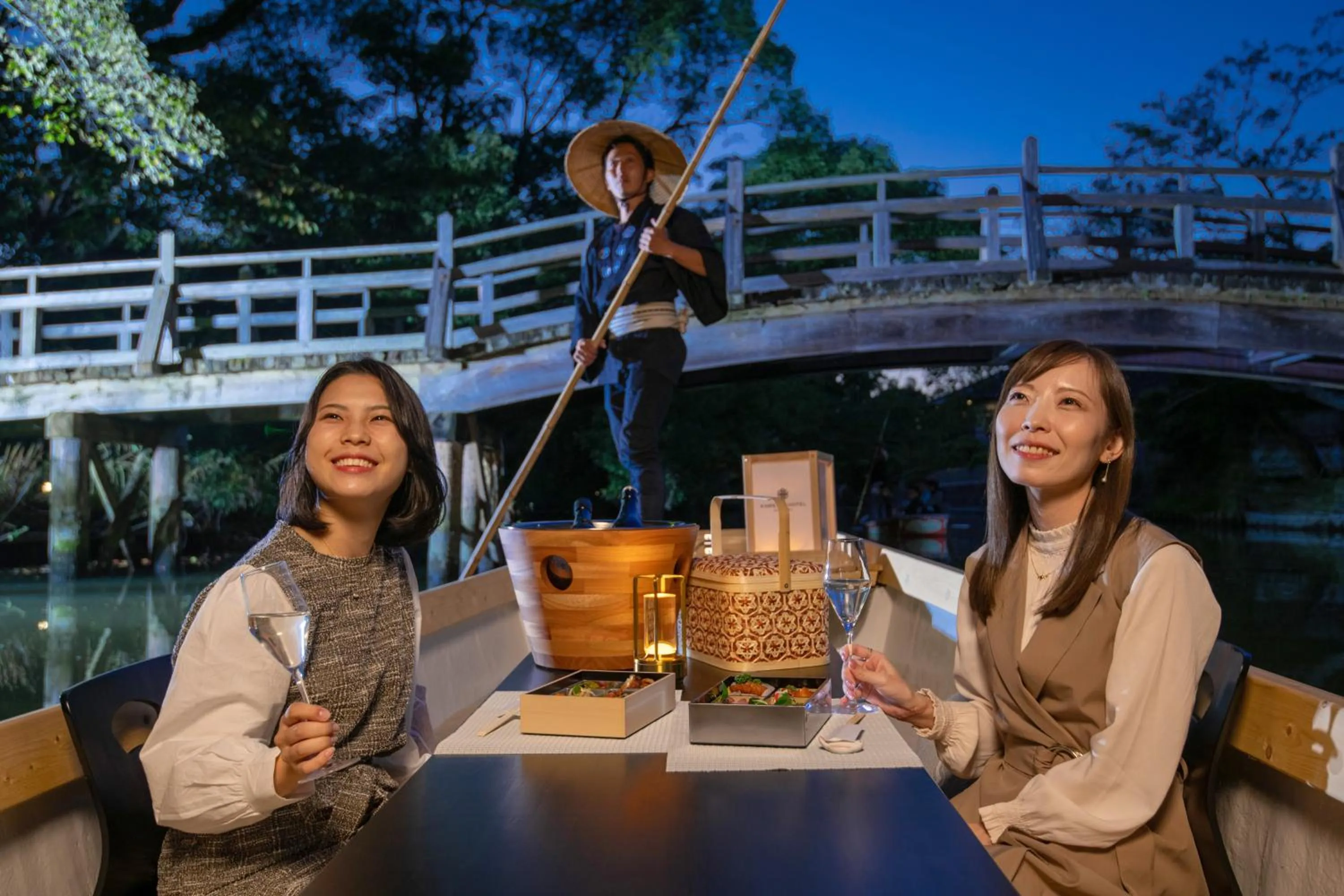 Food and drinks in KAMENOI HOTEL Yanagawa