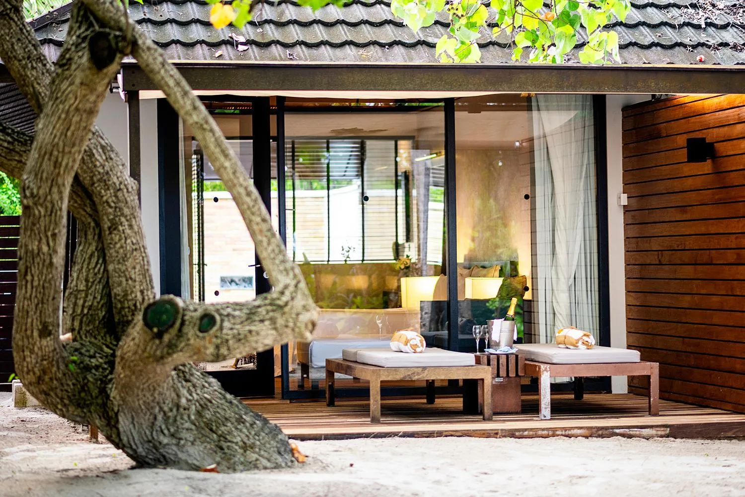 Patio in Lily Beach Resort and Spa - All Inclusive