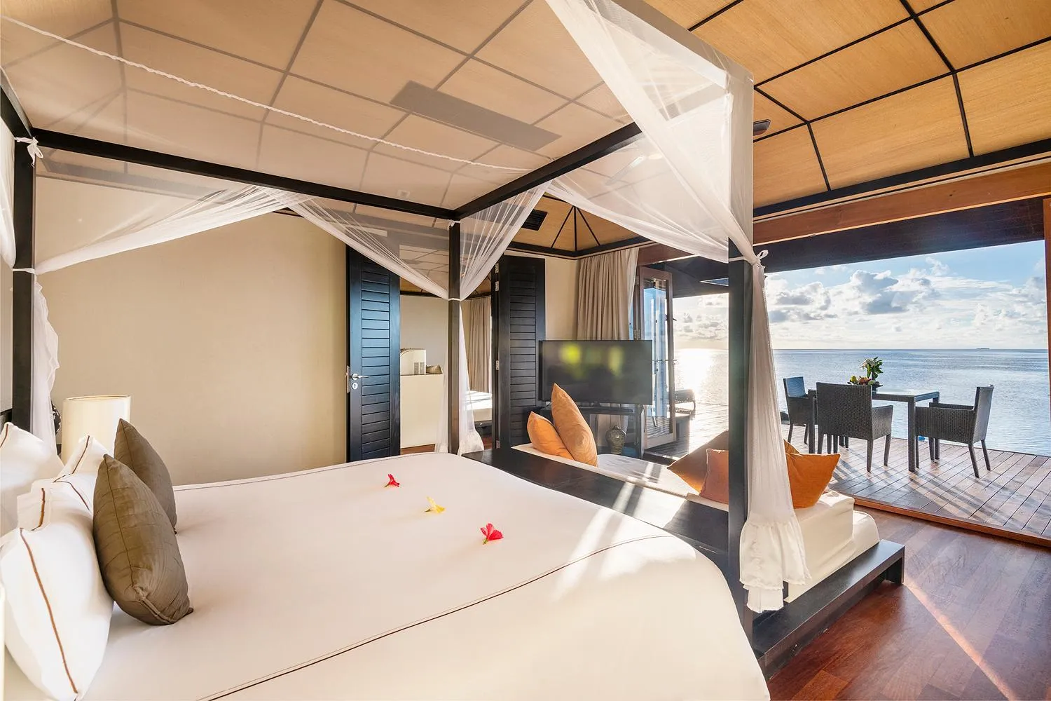 Bed in Lily Beach Resort and Spa - All Inclusive