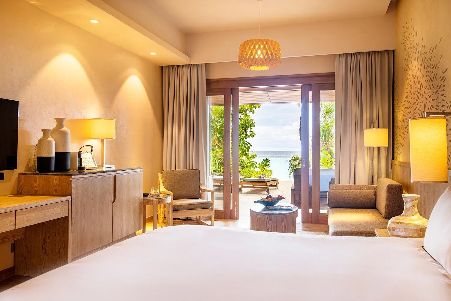 Bed in Lily Beach Resort and Spa - All Inclusive