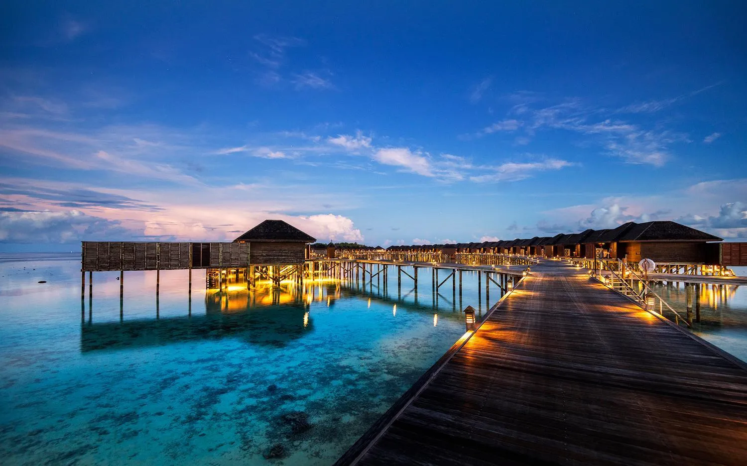 Sunset in Lily Beach Resort and Spa - All Inclusive