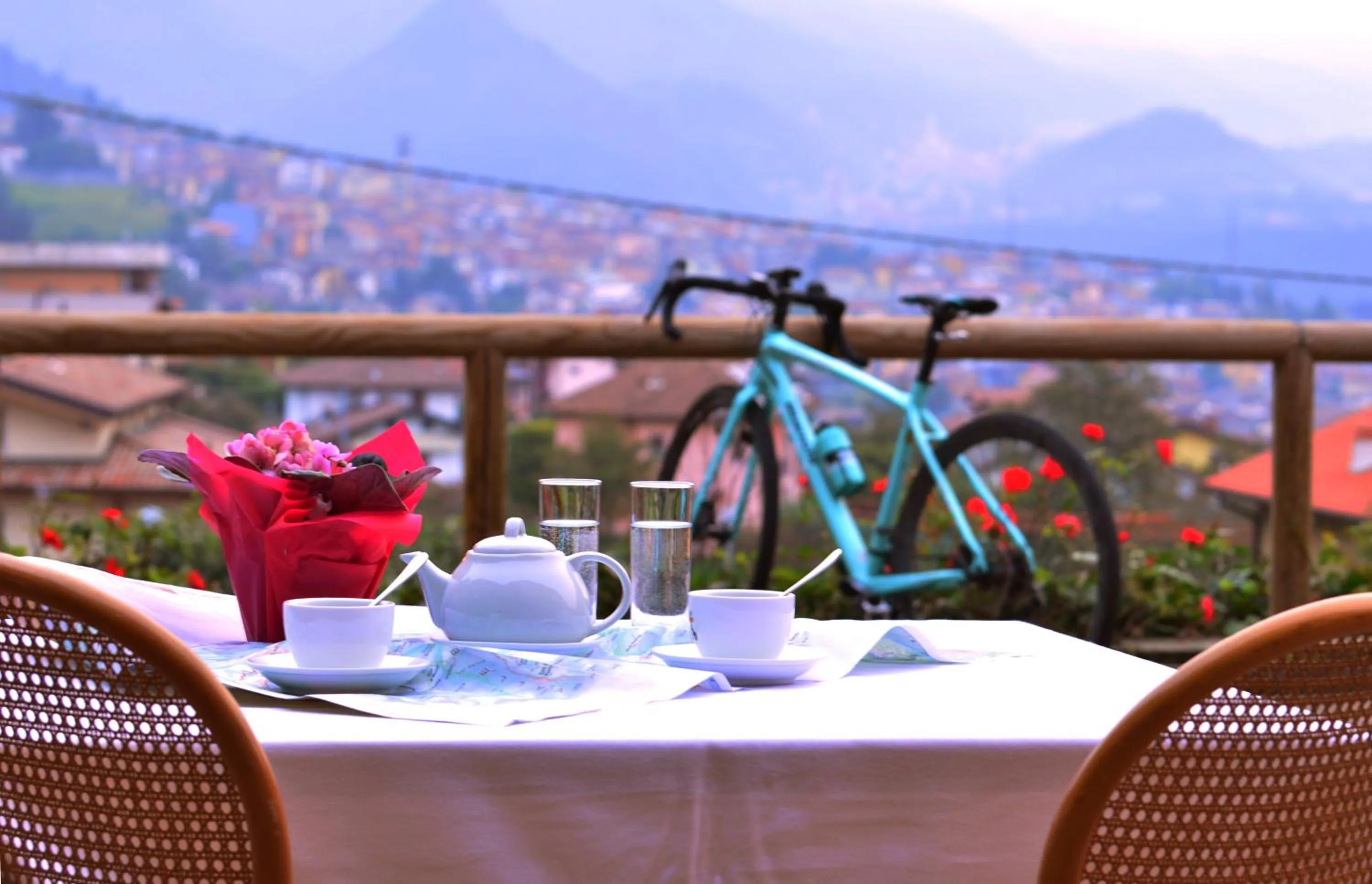 Balcony/Terrace in Grem Bike Hostel