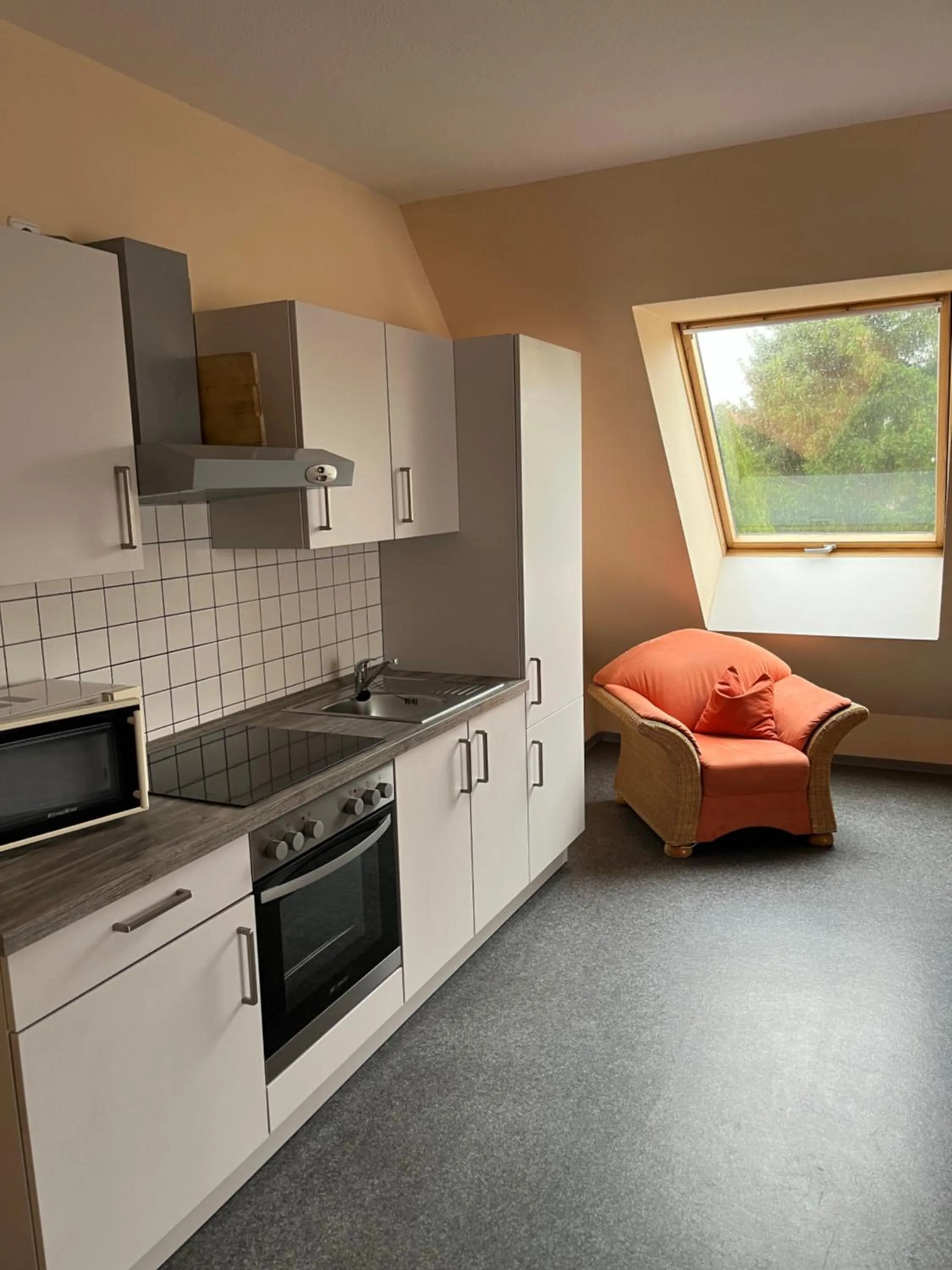 Kitchen or kitchenette in Annas Gästehaus