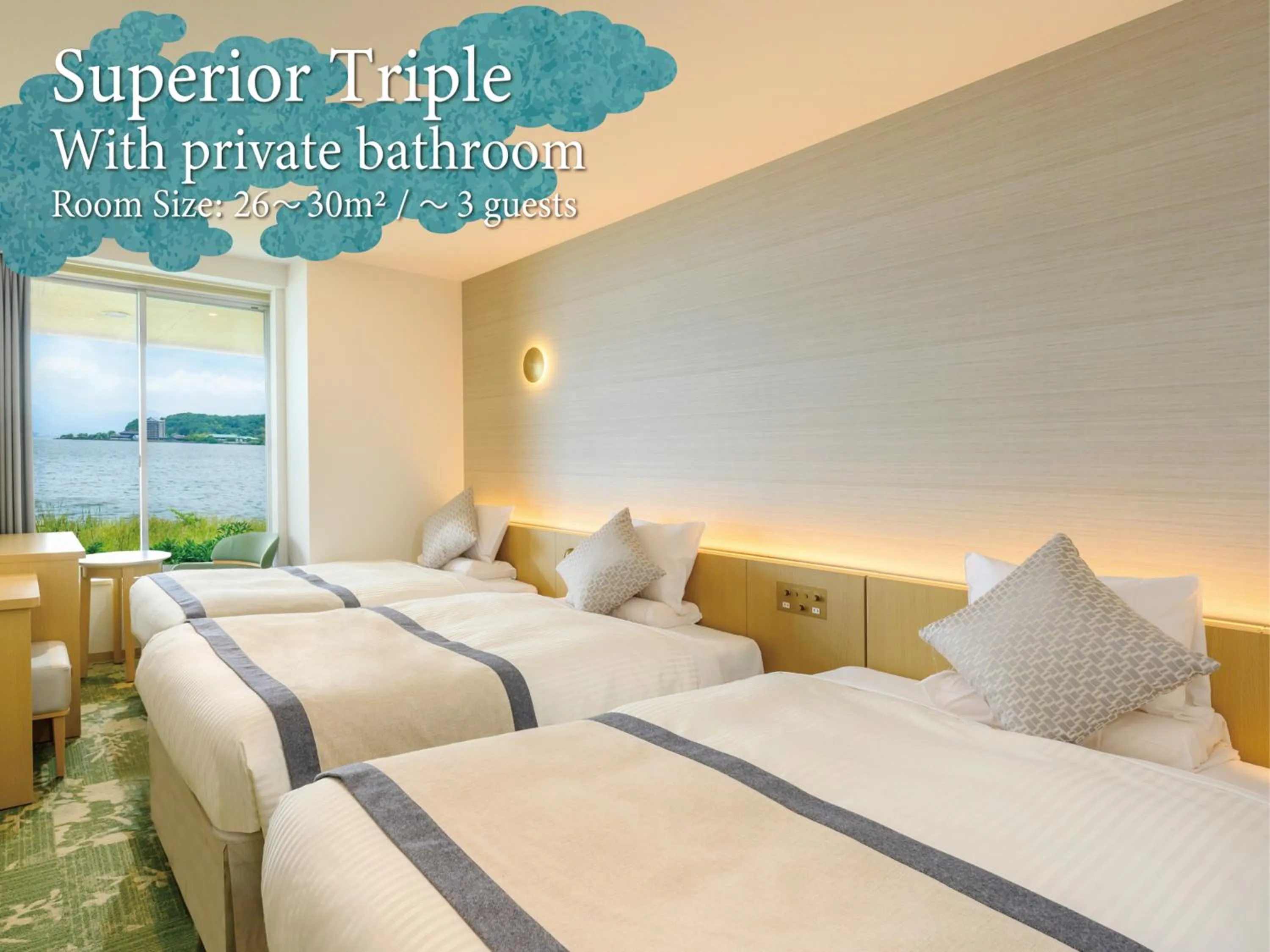 Photo of the whole room, Bed in KAMENOI HOTEL Hikone