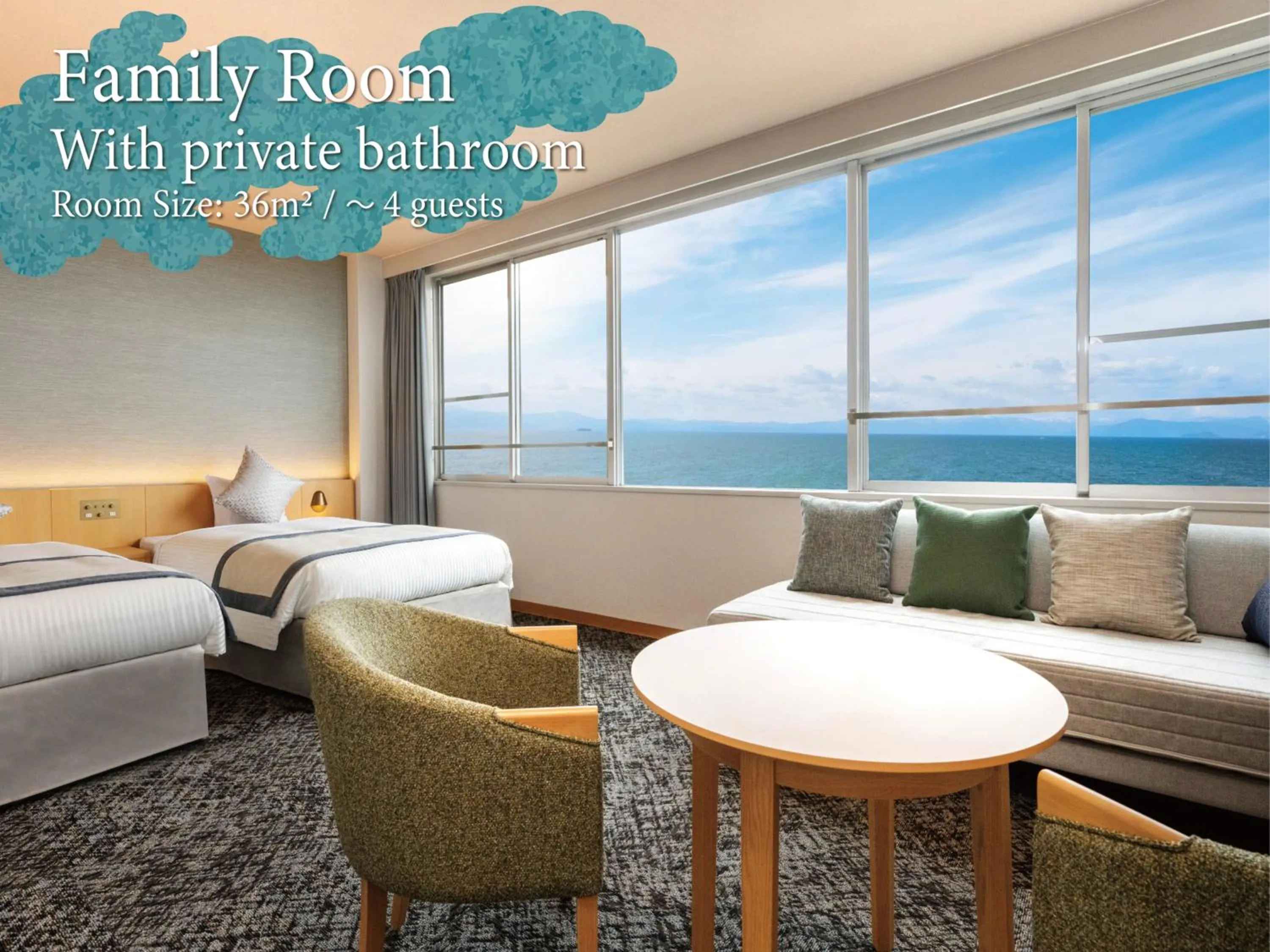 Photo of the whole room, Bed in KAMENOI HOTEL Hikone