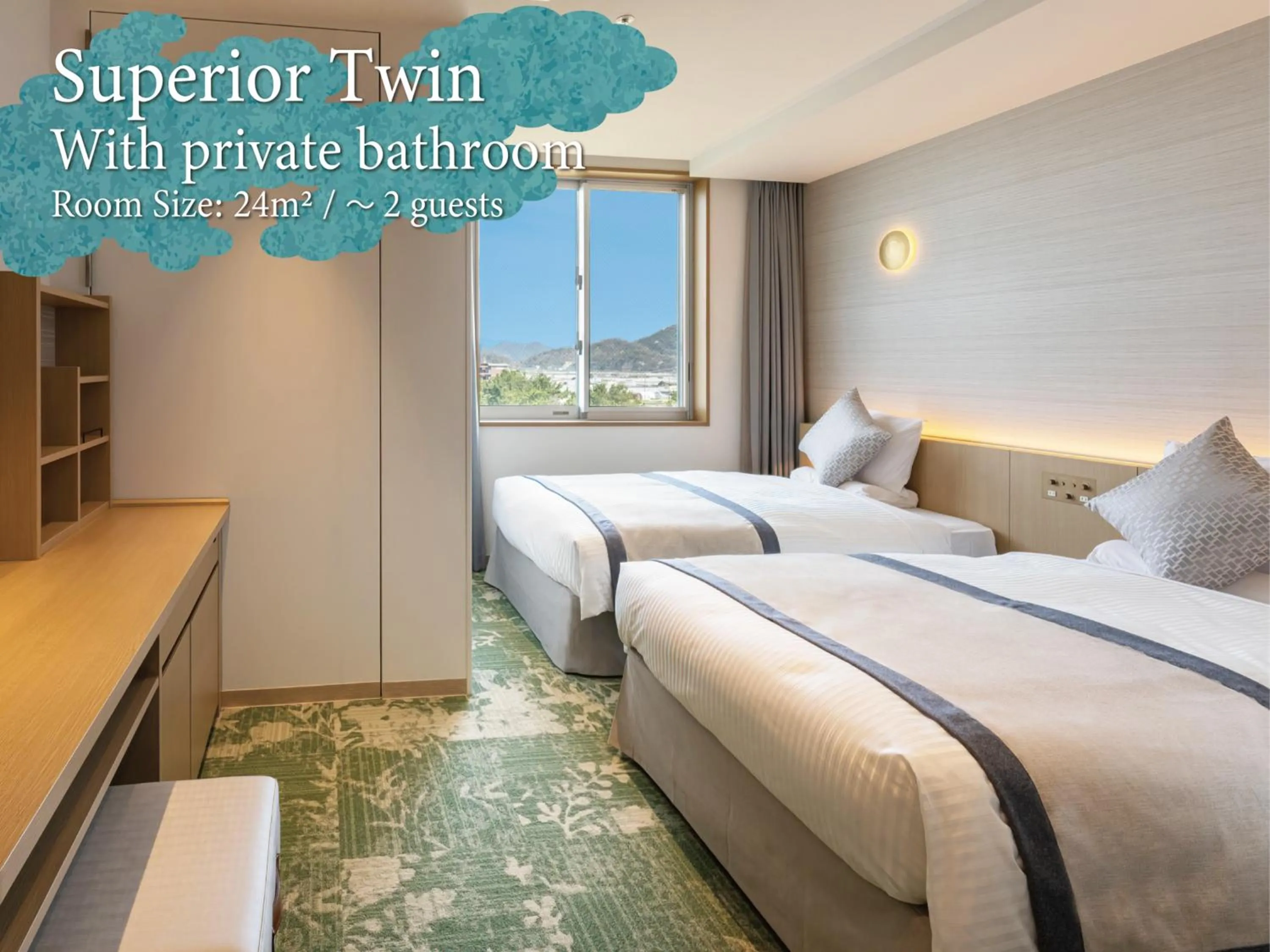 Photo of the whole room, Bed in KAMENOI HOTEL Hikone