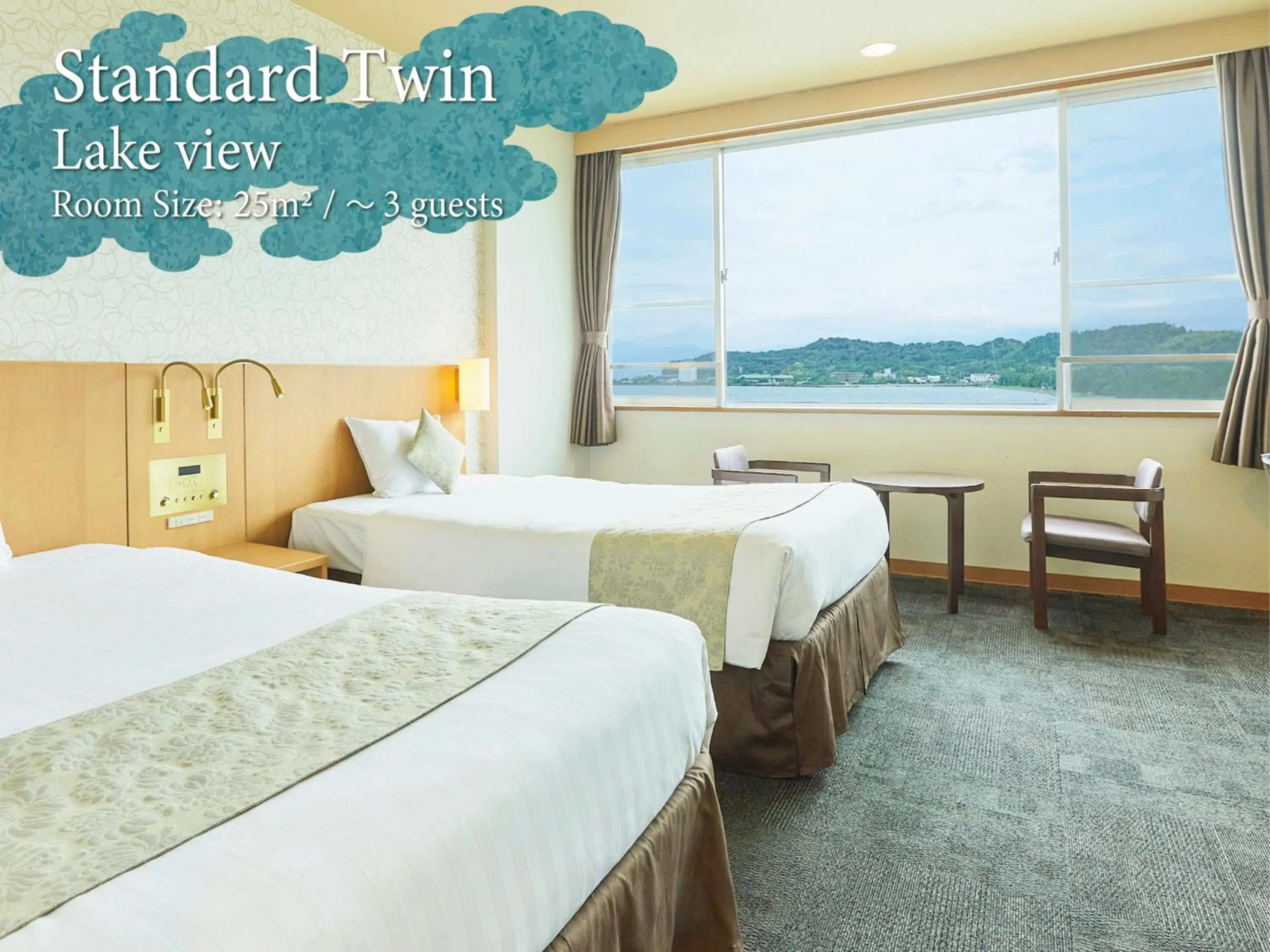 Photo of the whole room, Bed in KAMENOI HOTEL Hikone