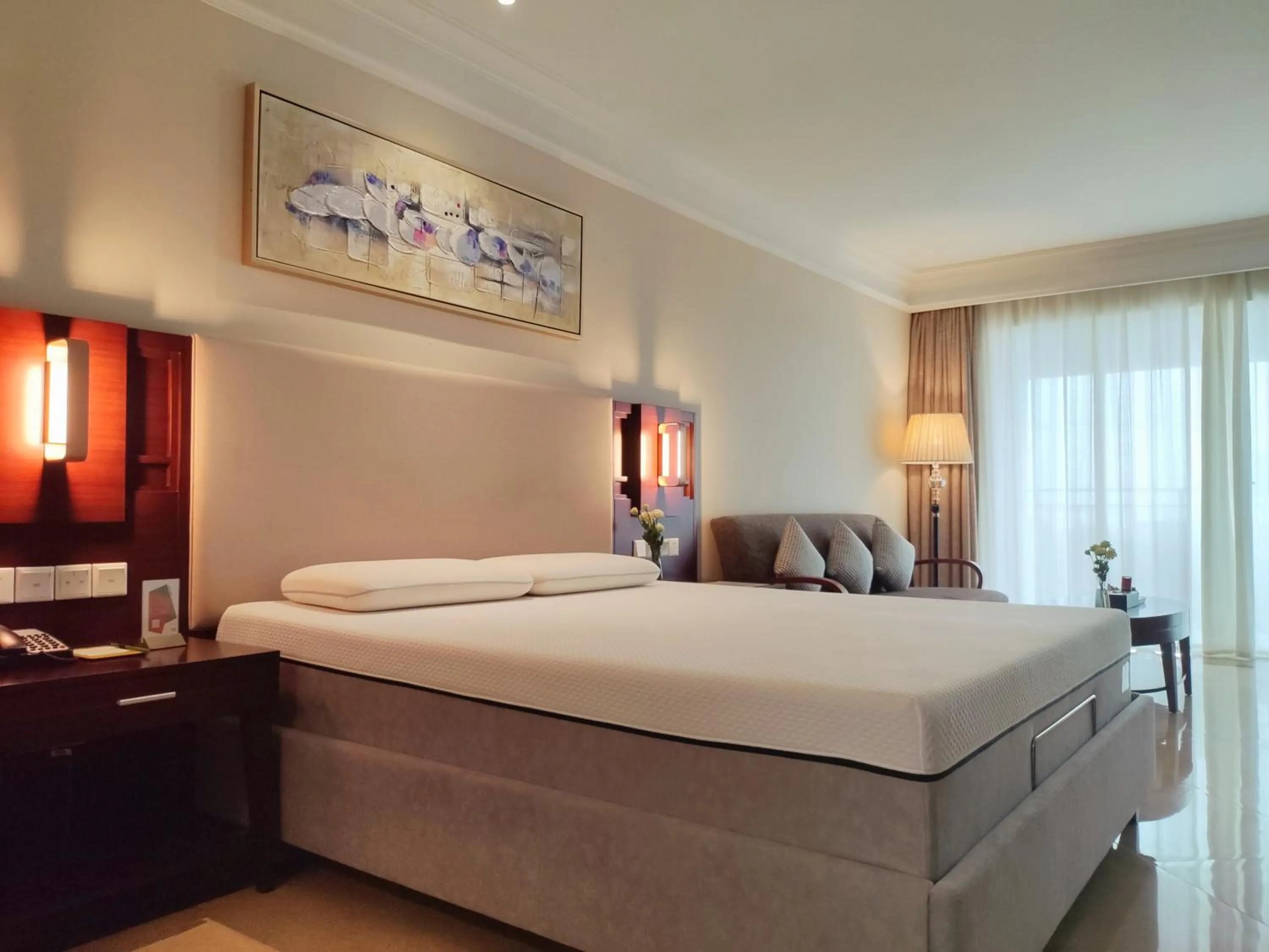 Bed in Wyndham Garden Wenchang Nanguo