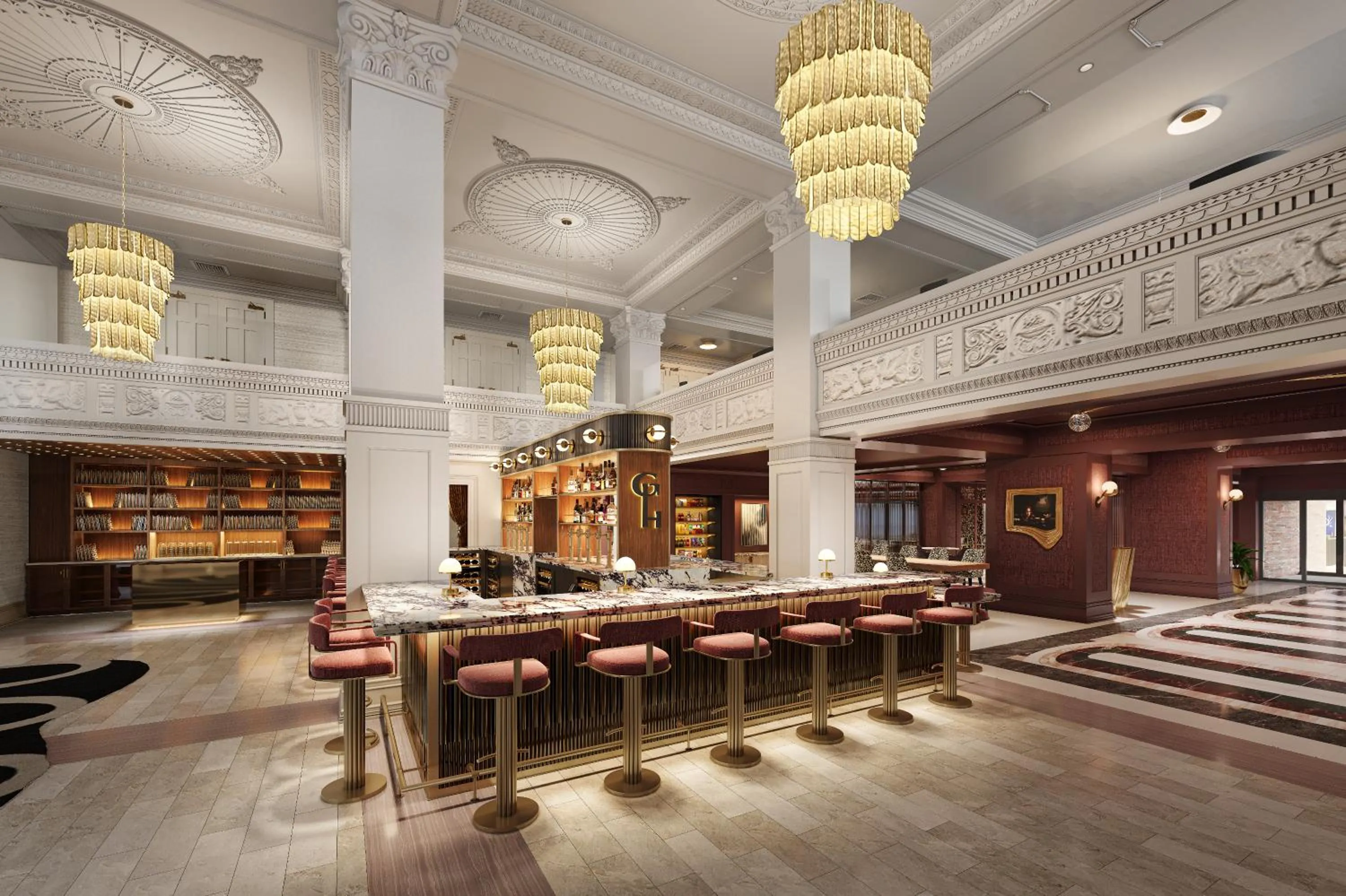 Lounge or bar in The Gunter Hotel San Antonio Riverwalk