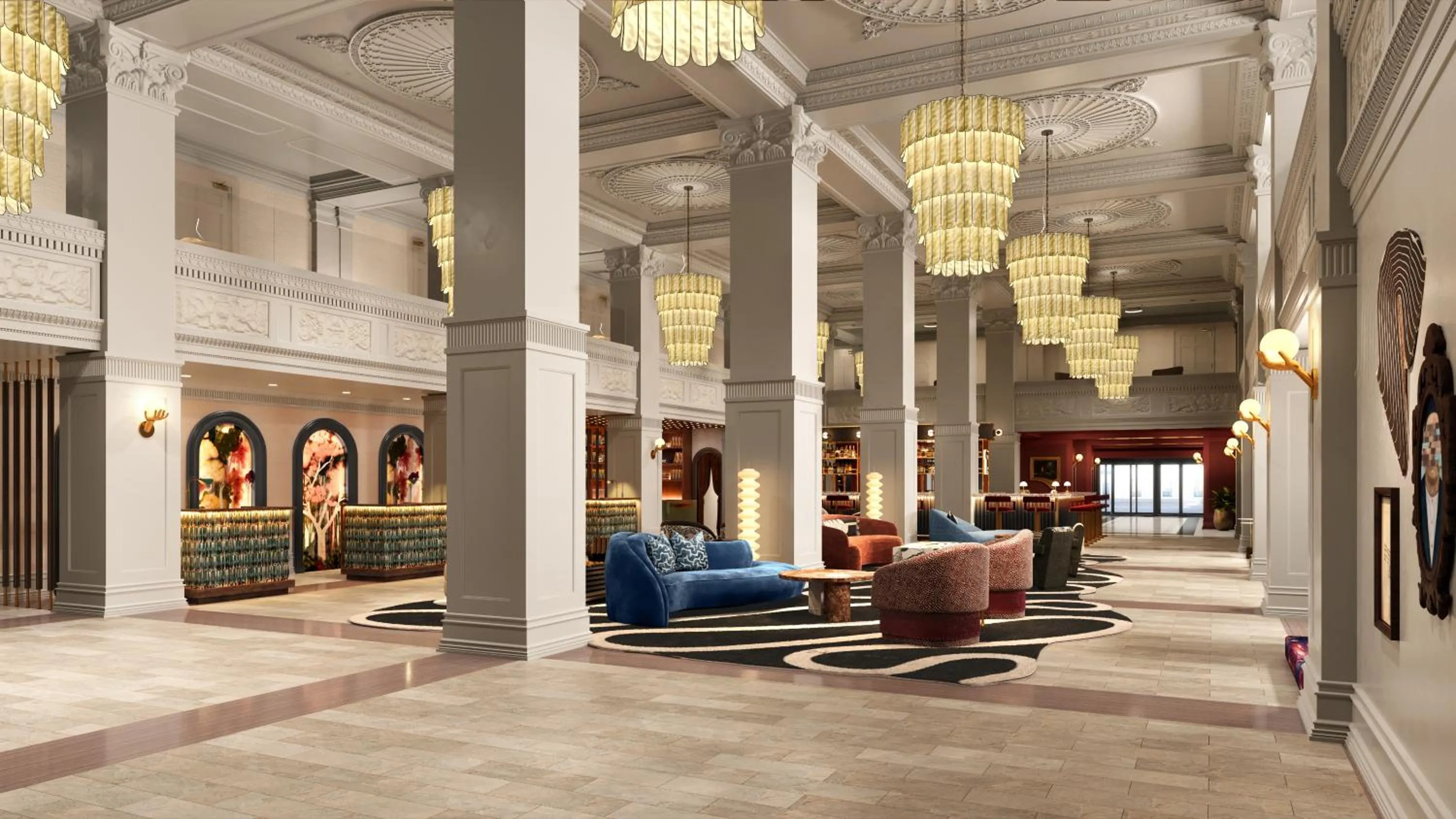 Lobby or reception in The Gunter Hotel San Antonio Riverwalk