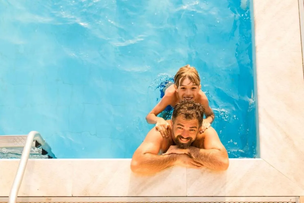 Swimming pool in Holiday Inn Express & Suites Phoenix - Midtown, an IHG Hotel