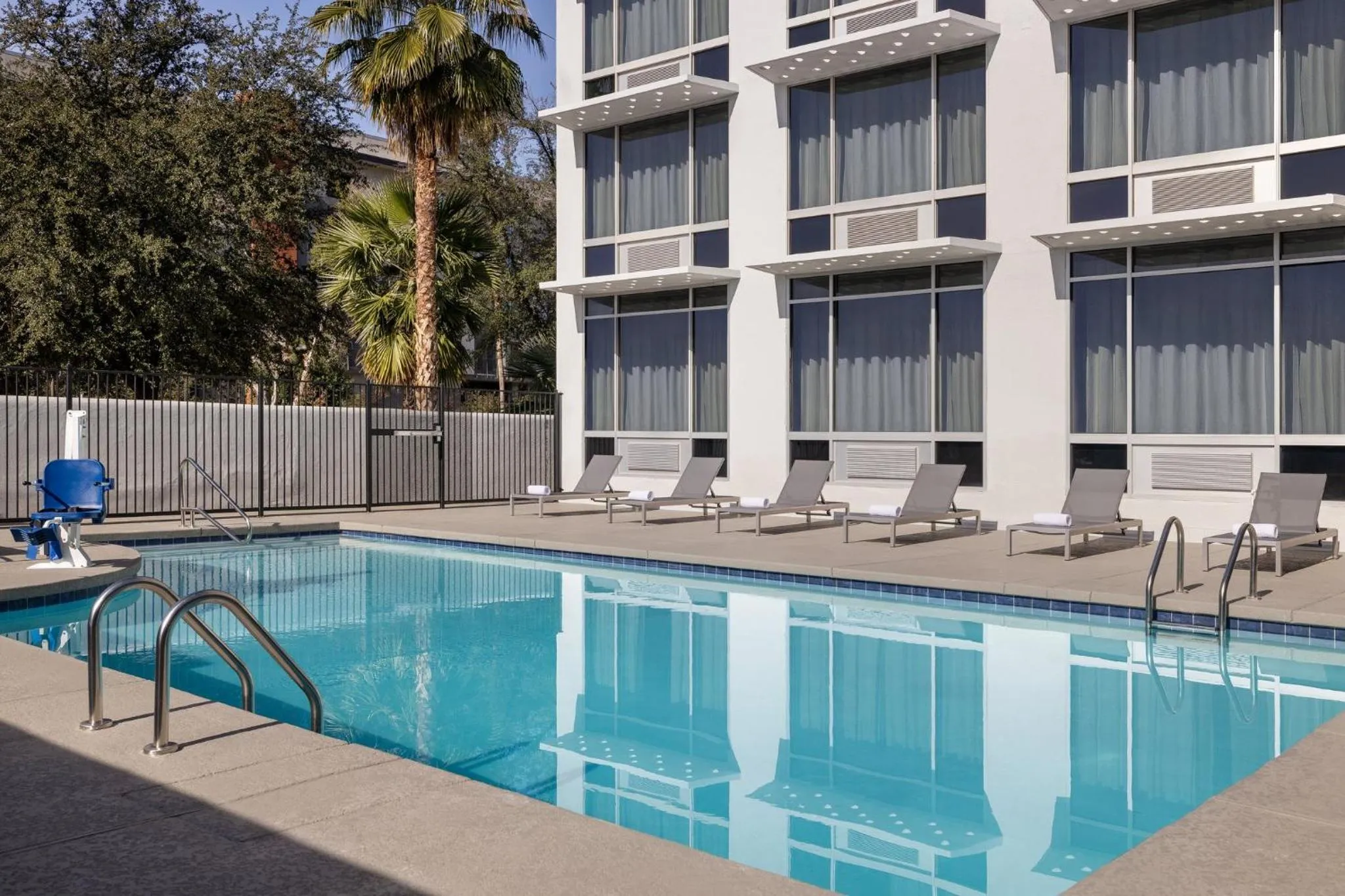 Swimming pool in Holiday Inn Express & Suites Phoenix - Midtown, an IHG Hotel