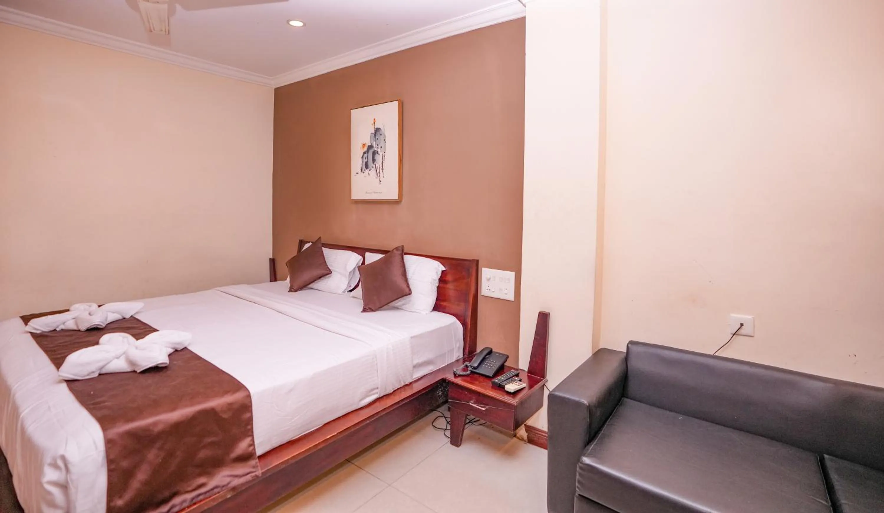 Bed in Hotel Pearl Palace