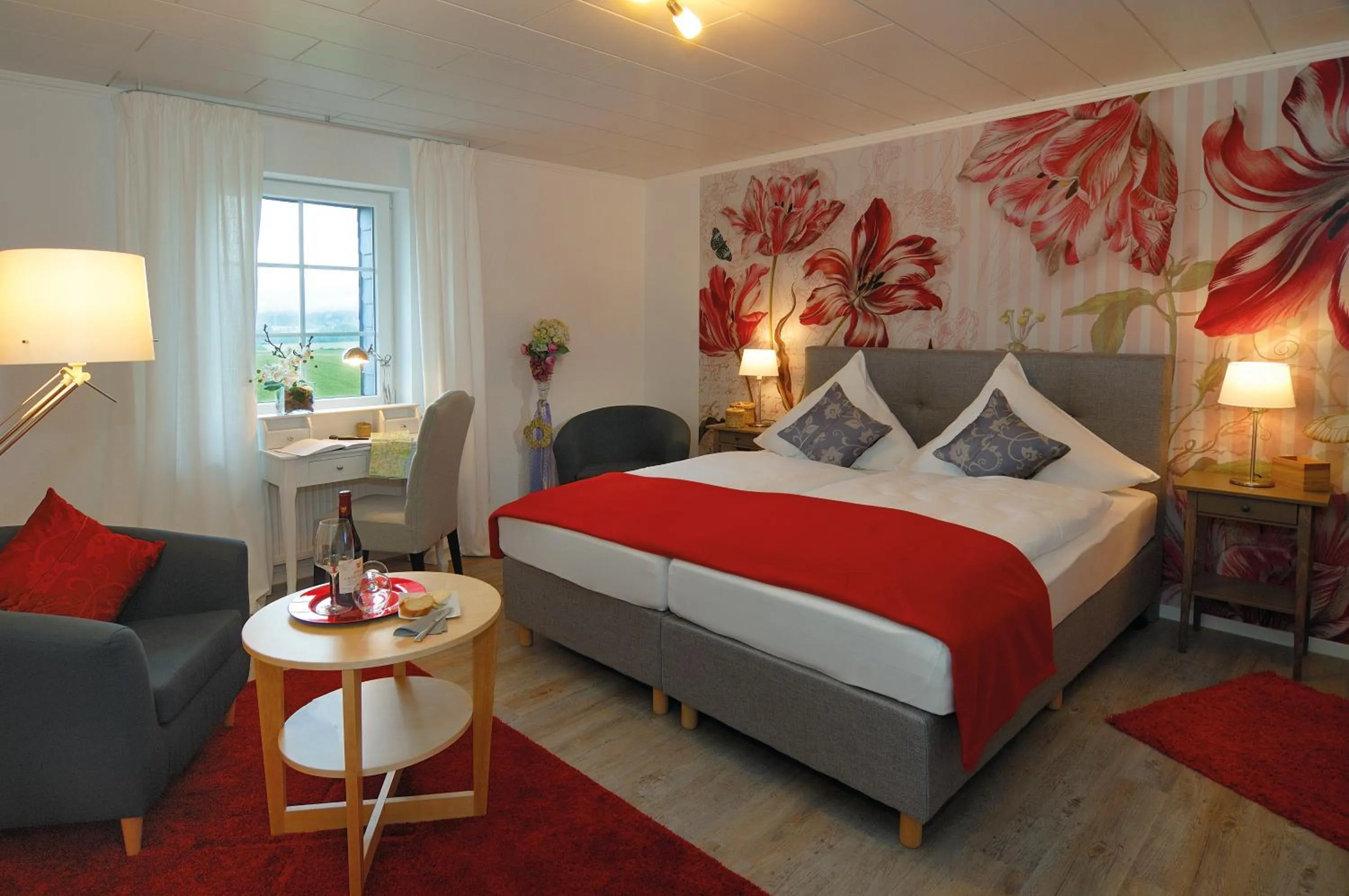 Photo of the whole room, Bed in Landhaus Heidekrug