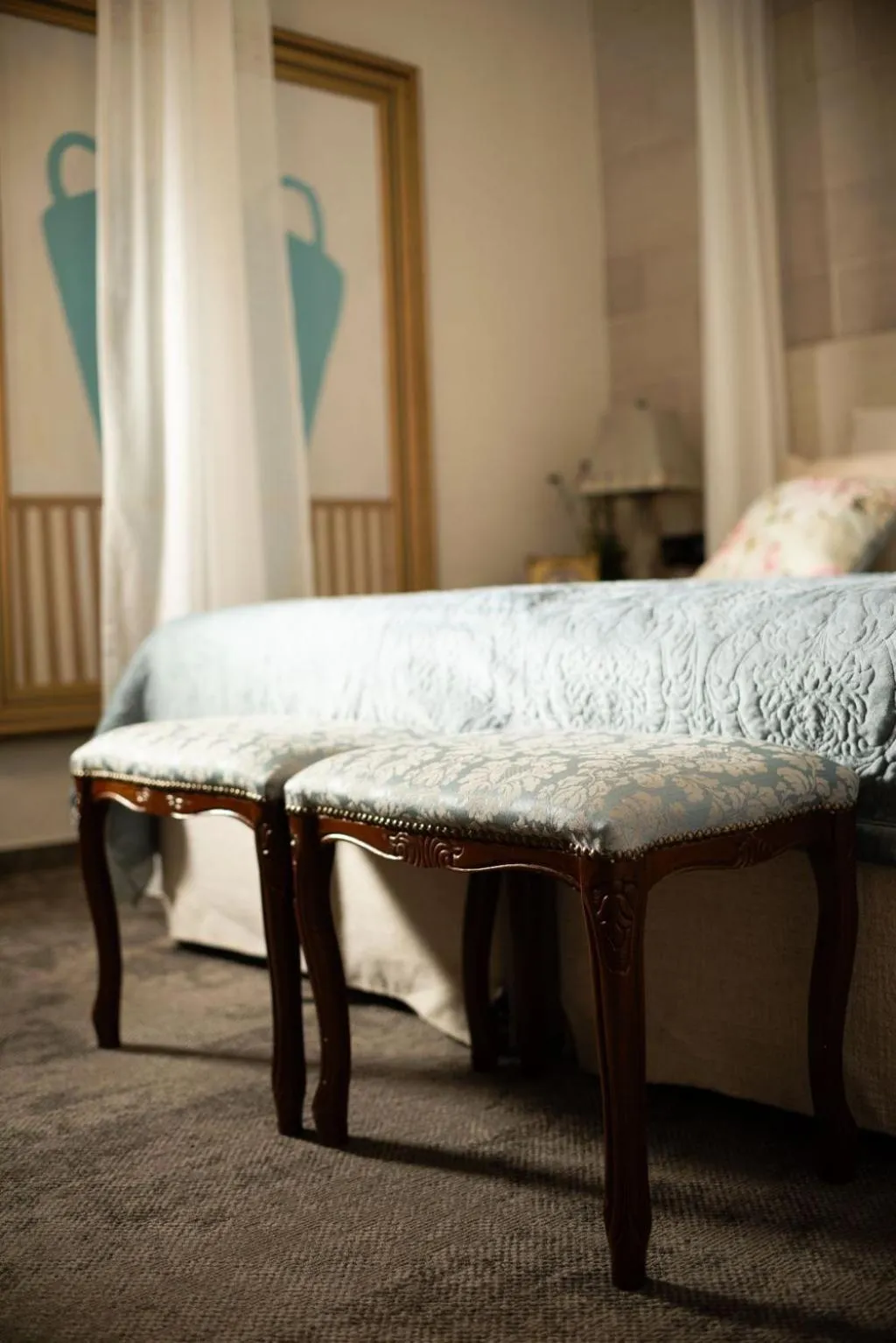 Decorative detail, Bed in Integra Hotel