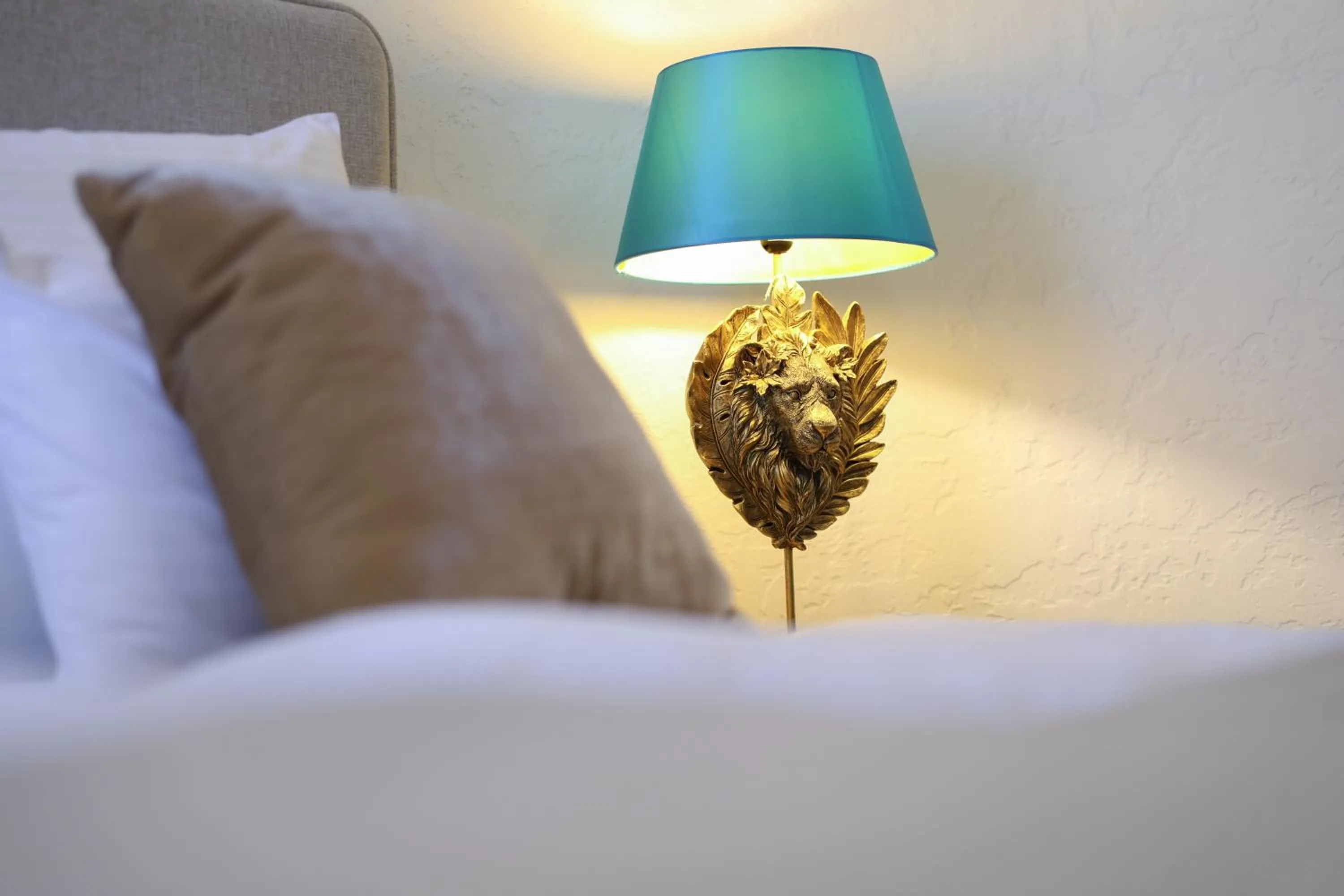 Decorative detail, Bed in Integra Hotel