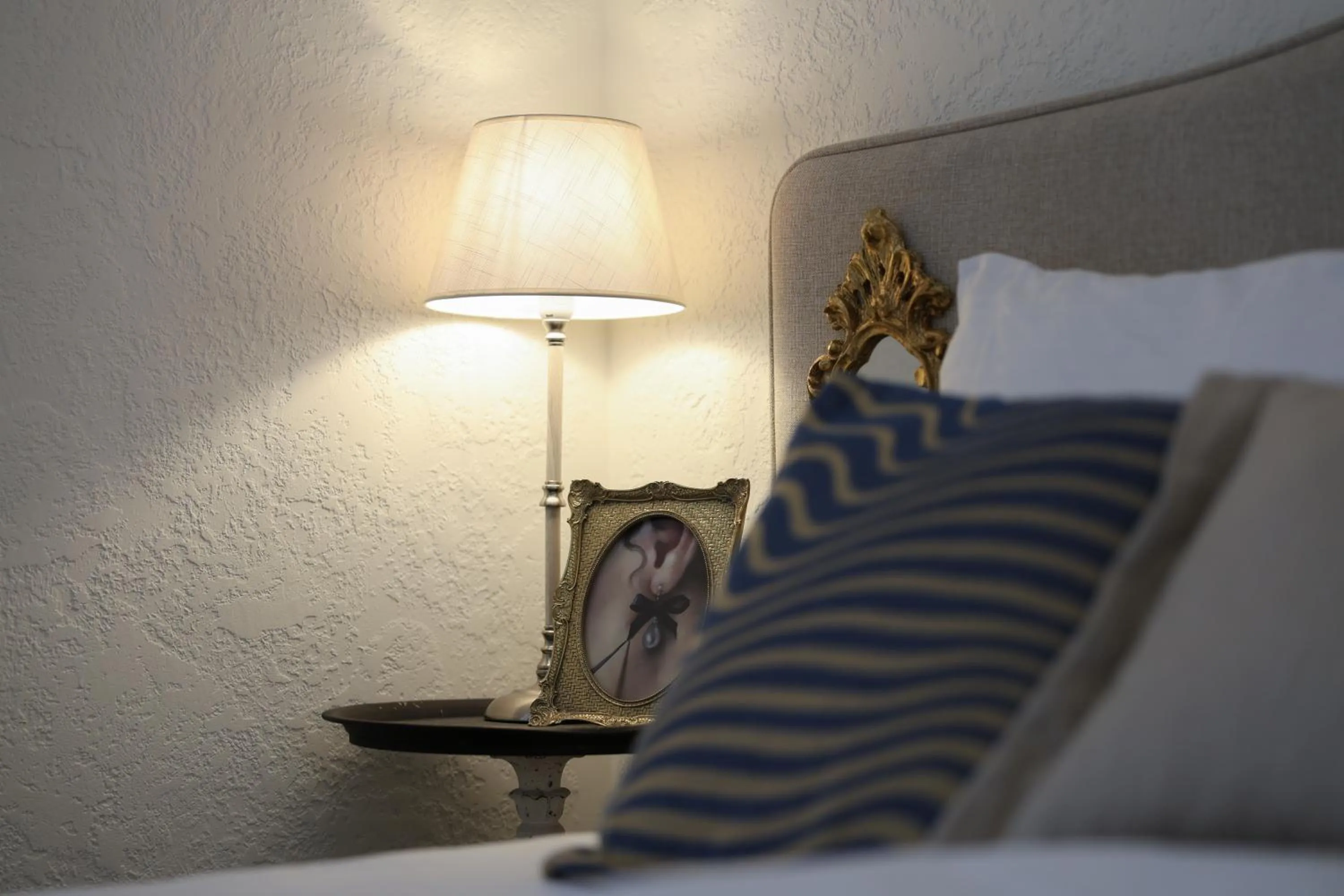 Decorative detail, Bed in Integra Hotel